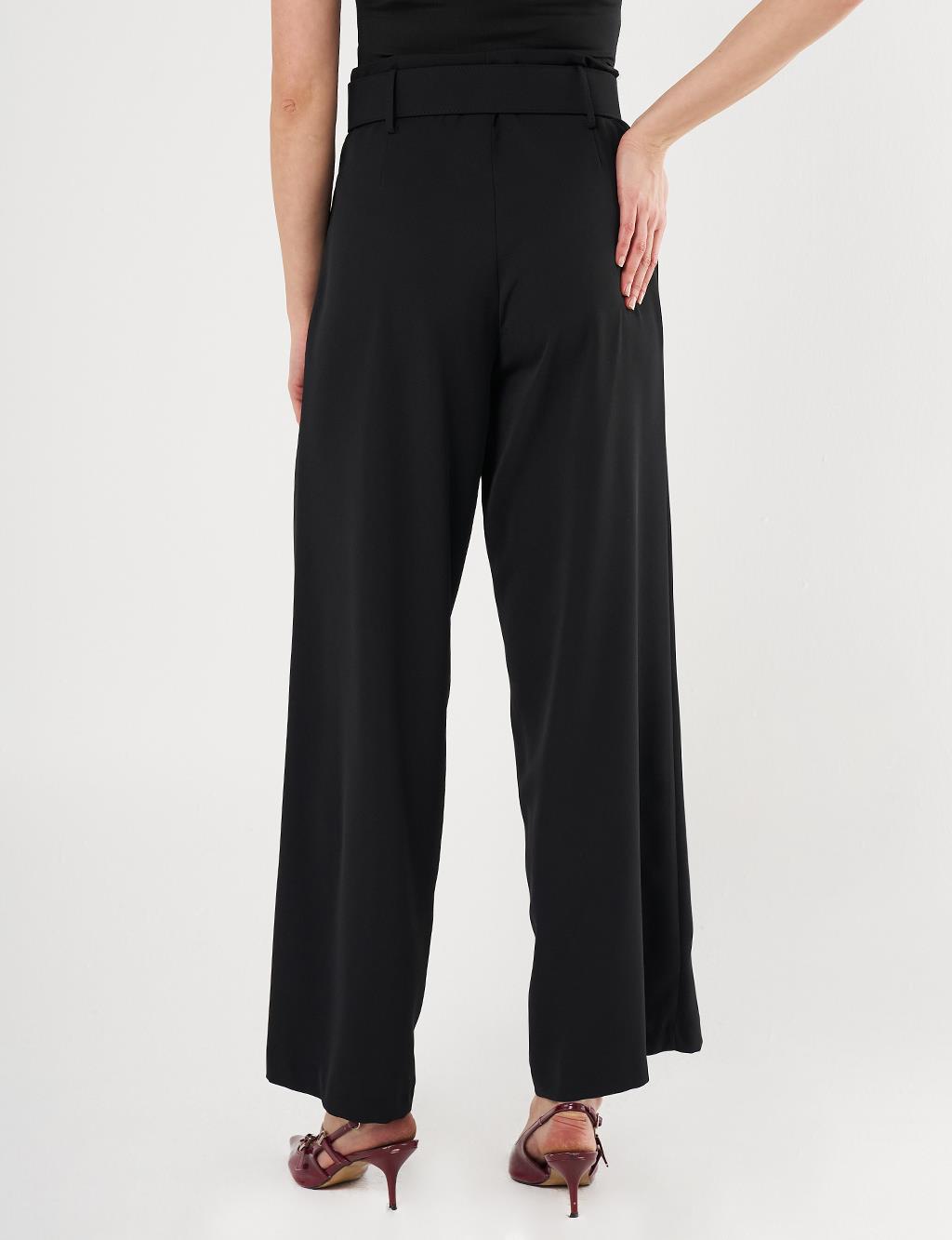 Belted Classic Pants Black