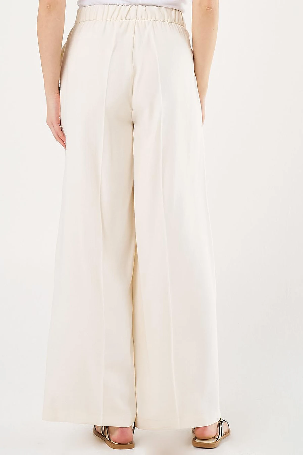  Saddle Stitch Rayon Pants Cream