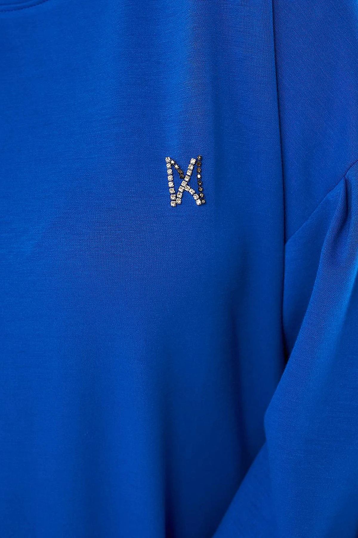  Embroidered Scuba Two-Piece Set in Royal Blue
