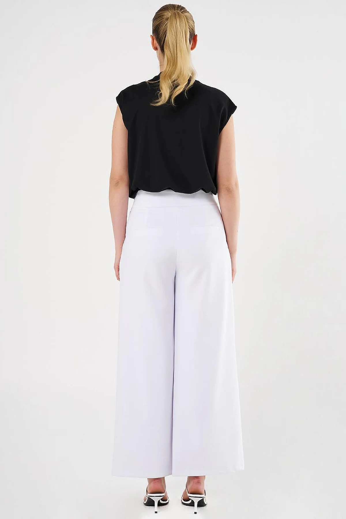 Corset Belted Pants Optic White