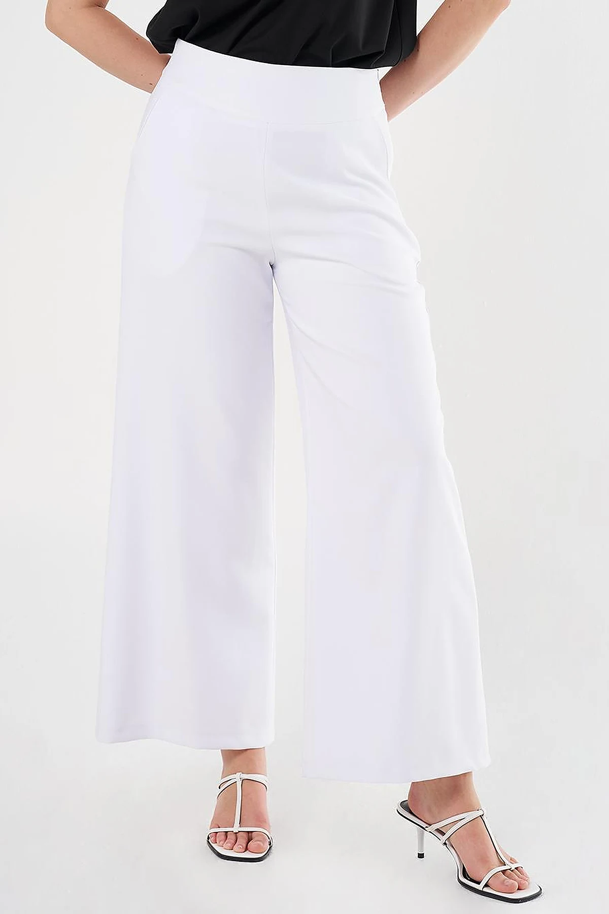 Corset Belted Pants Optic White