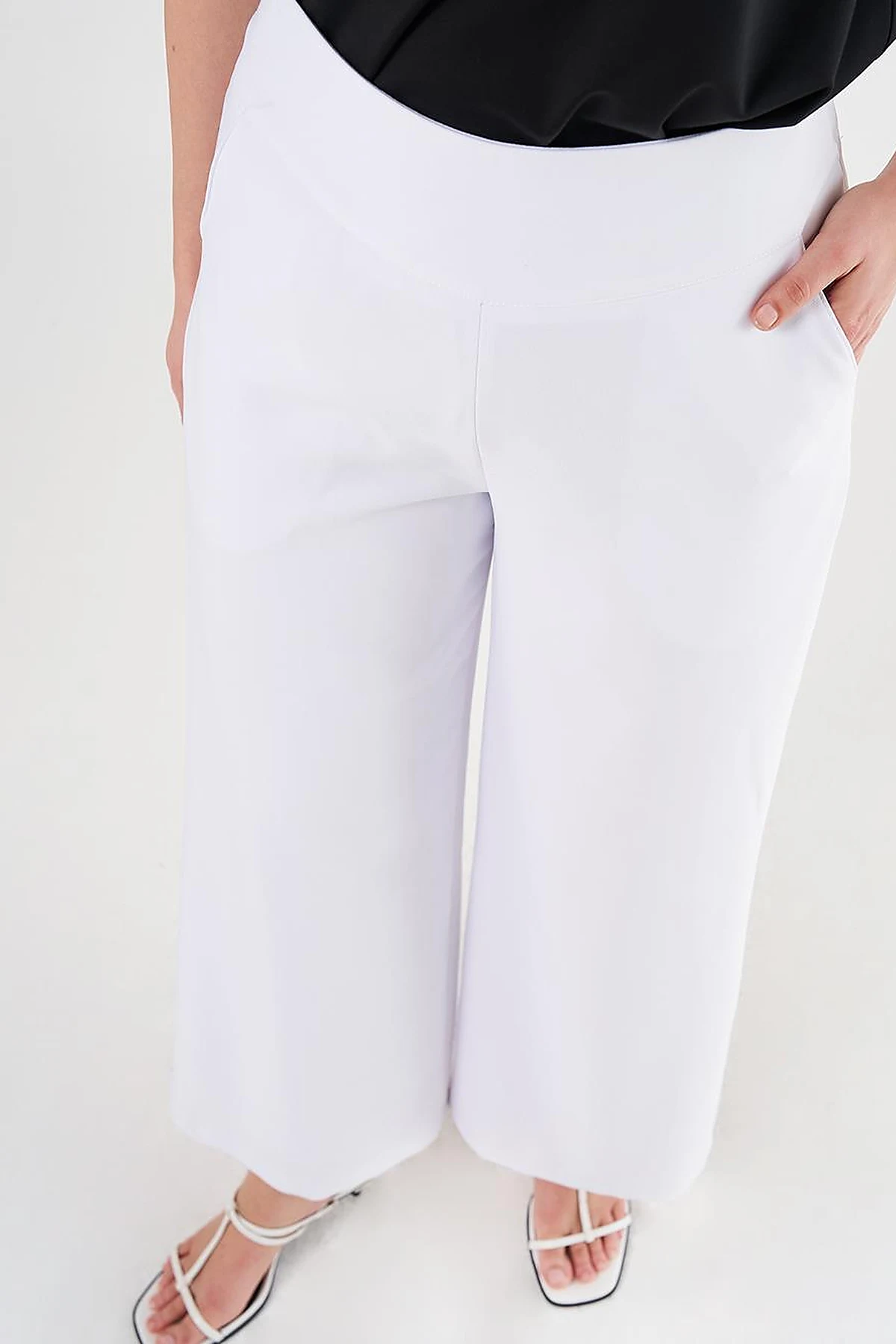 Corset Belted Pants Optic White
