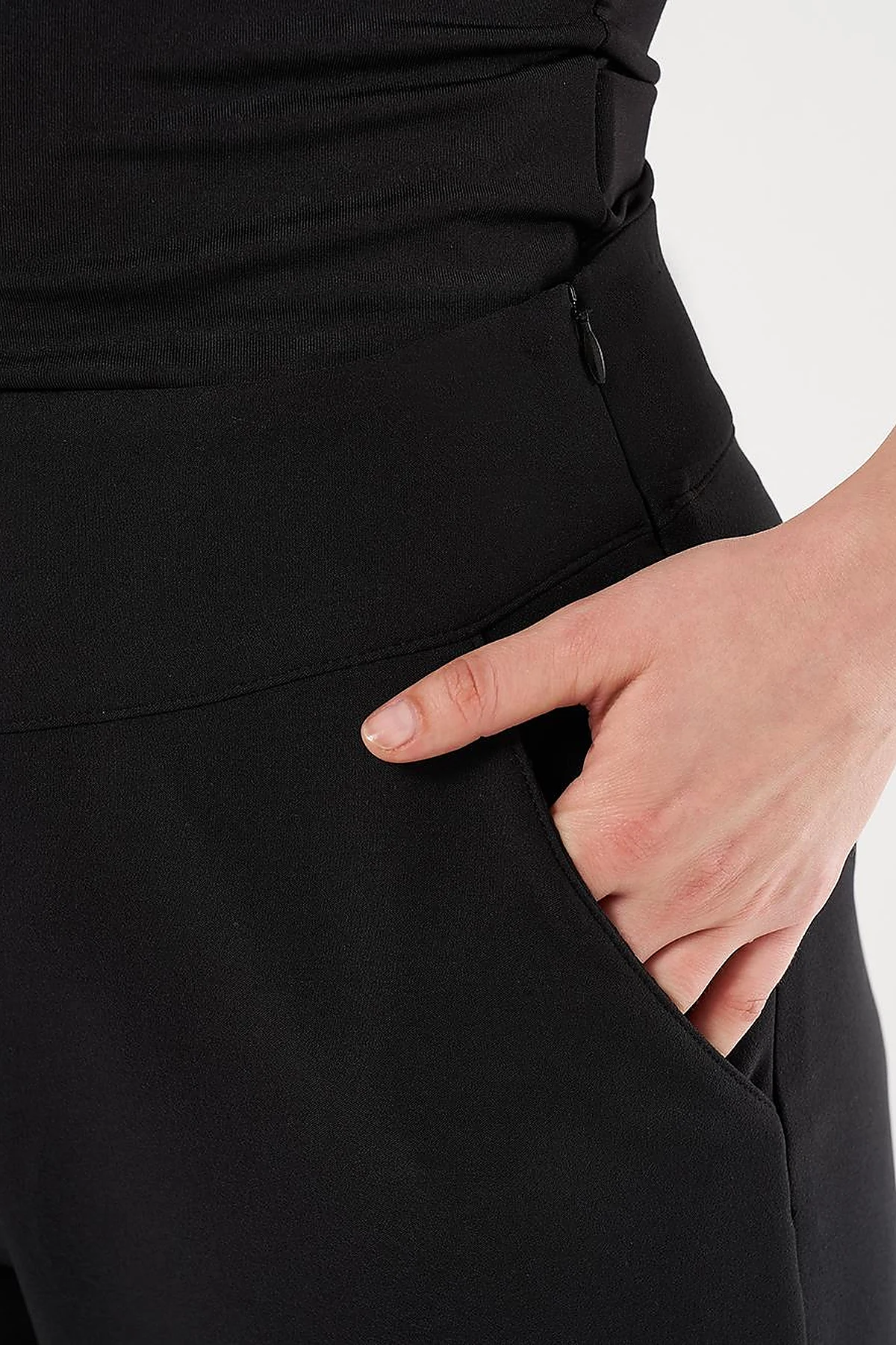 Corset Belted Pants Black