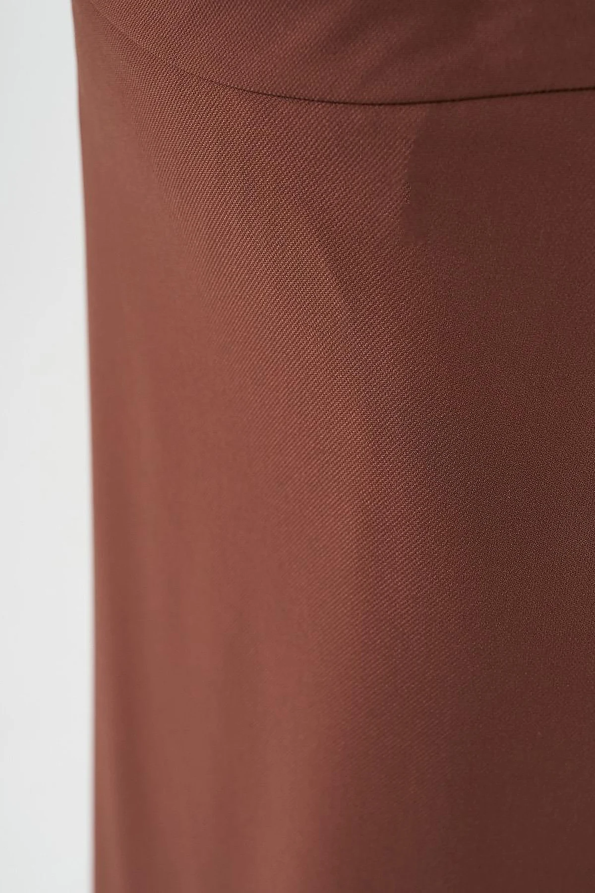 Basic Pencil Skirt Brown
