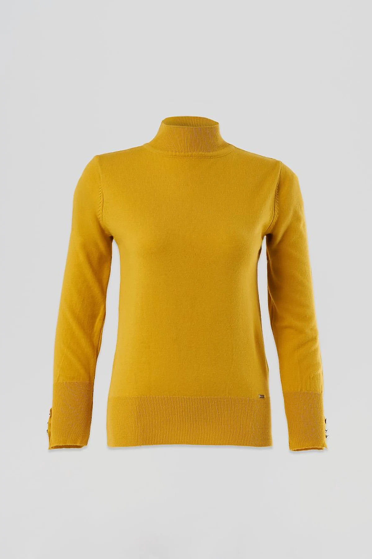 Basic Knit Sweater in Yellow