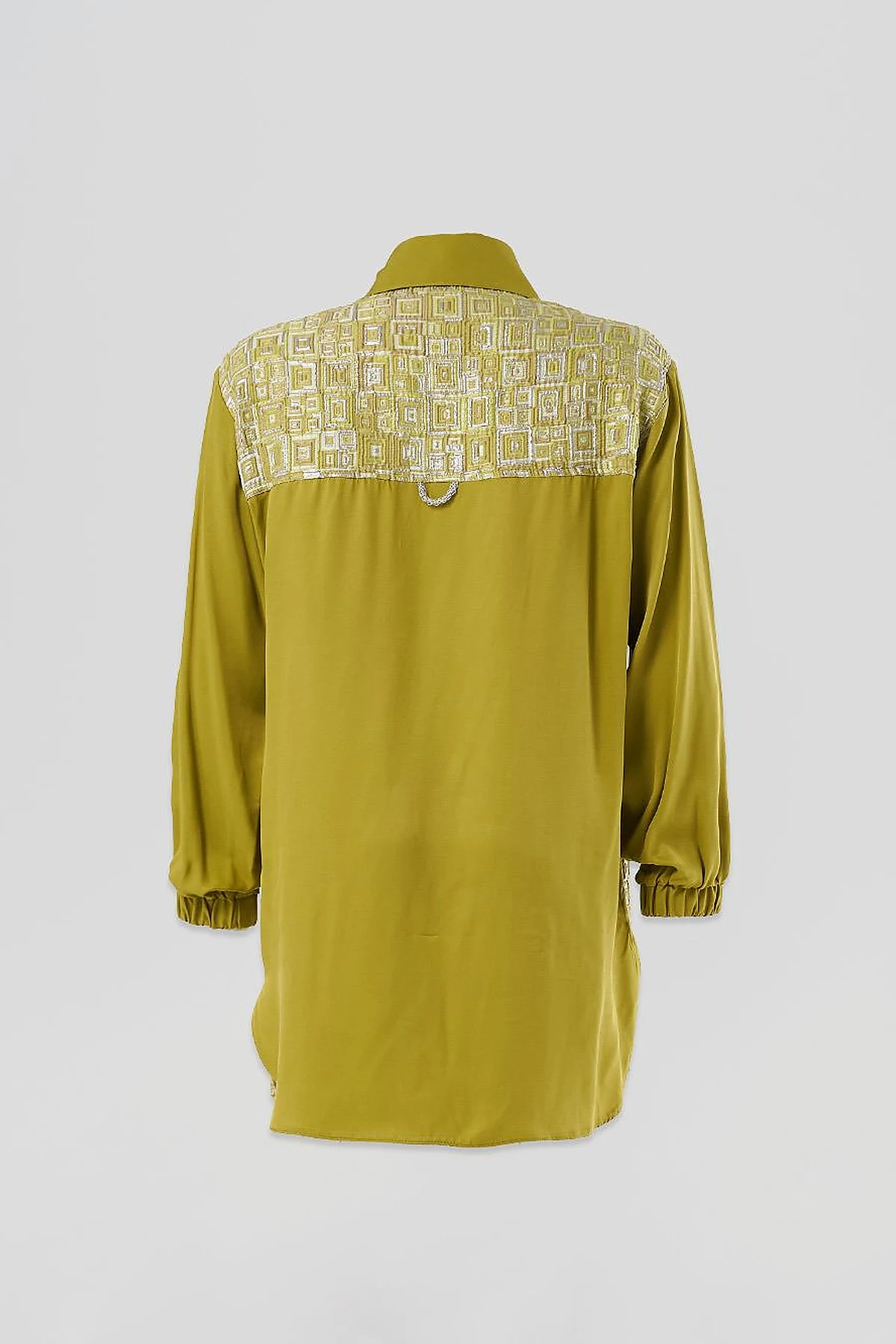 Metal-Buttoned Embellished Jacket Pistachio Green