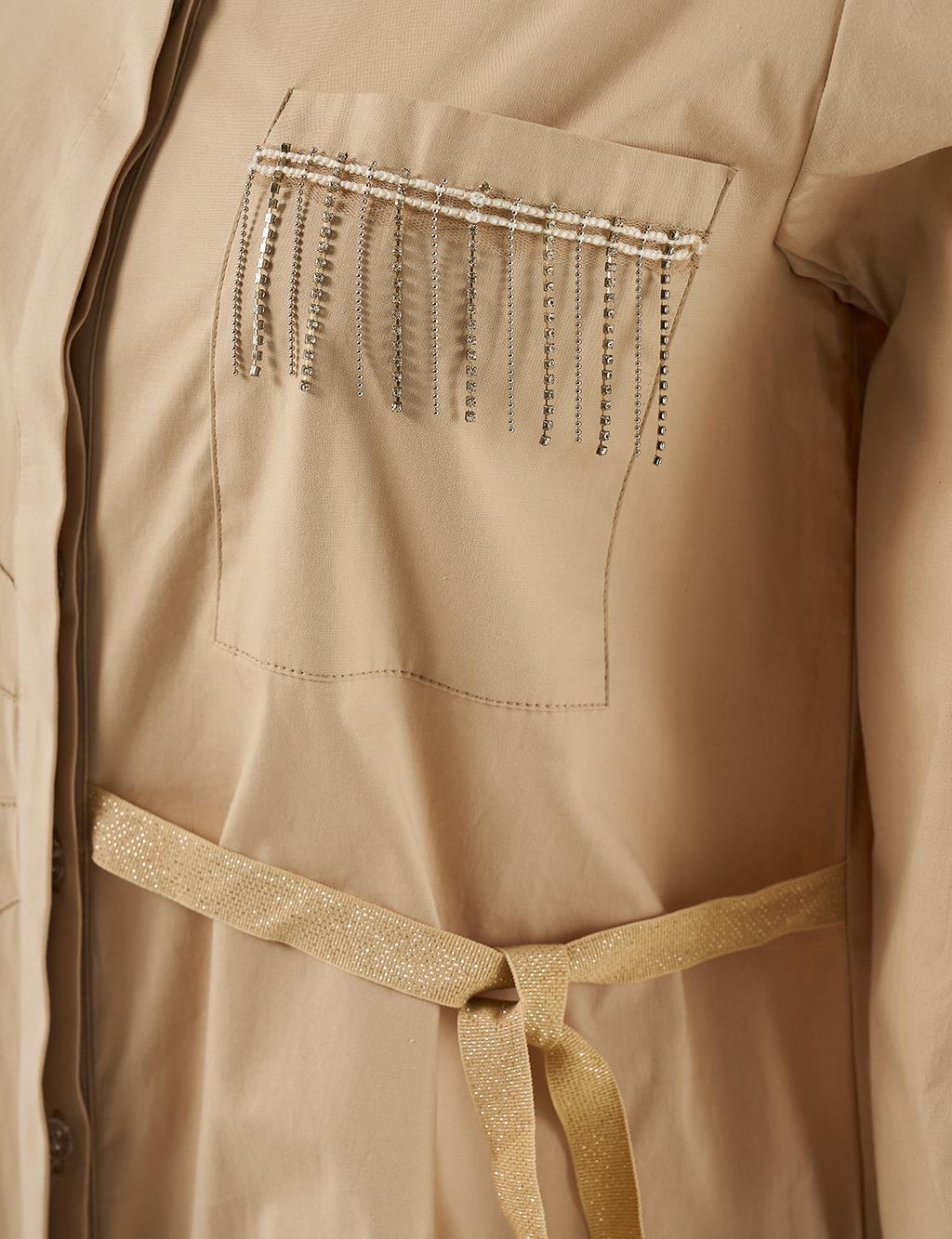 Tassel Detailed Tunic Beige