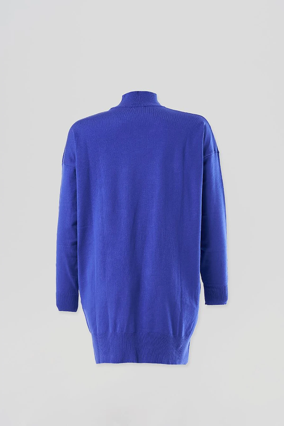 Decorative Tassel Knit Tunic in Sax