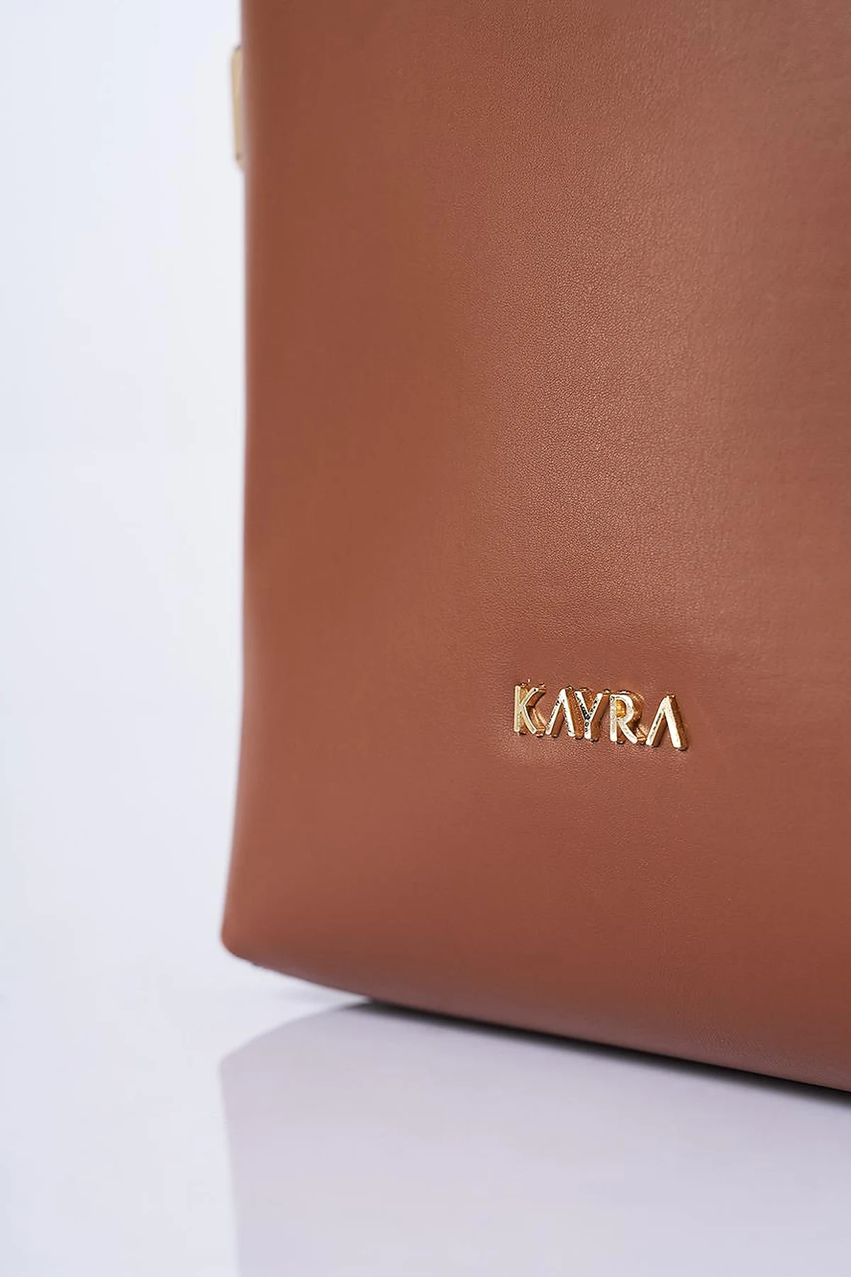 Bag with Metal Buckle Detail Tan