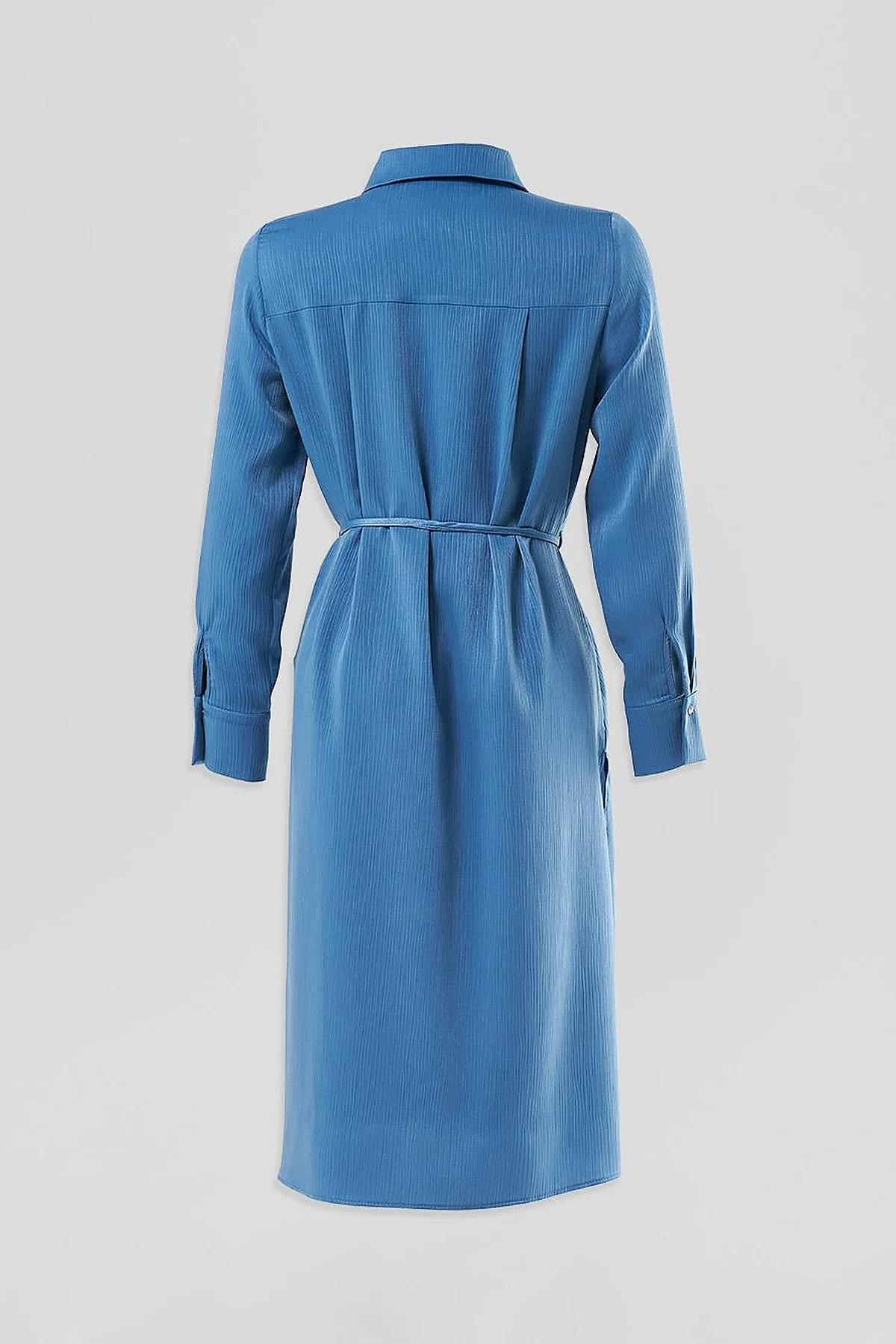 Drawstring Long Tunic in Tiara Blue