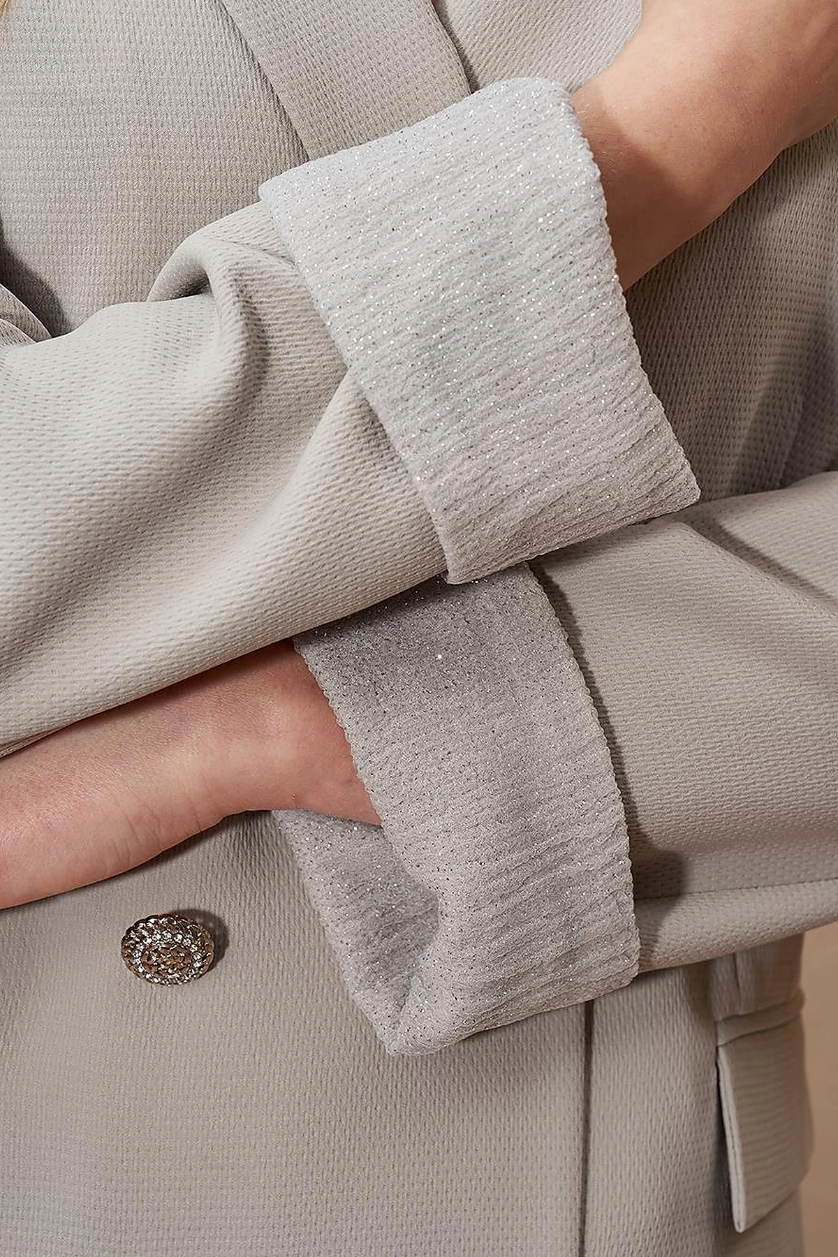Kruvaze Blazer Ceket Küf Yeşili