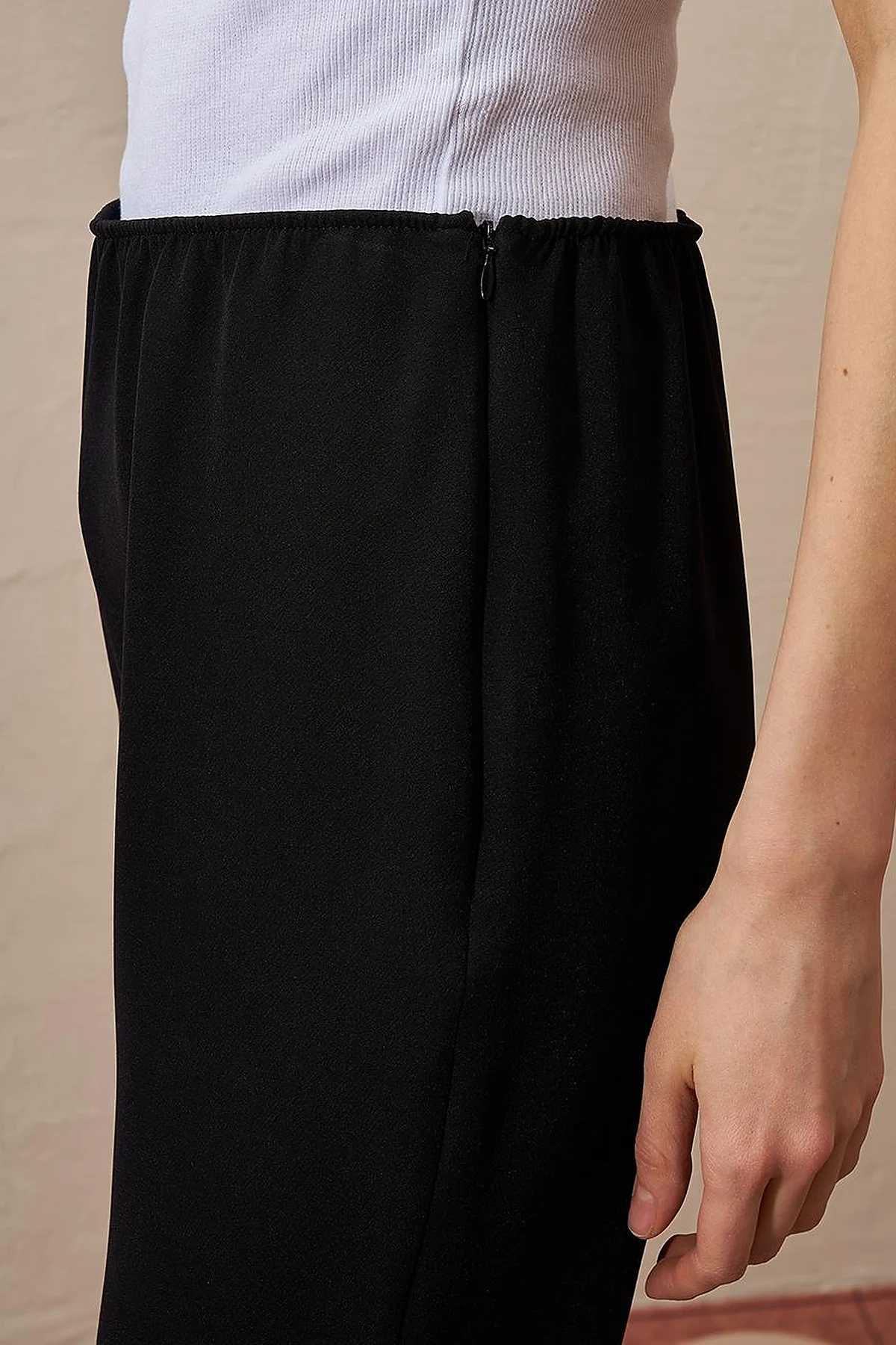 Flare Fit Trousers Black