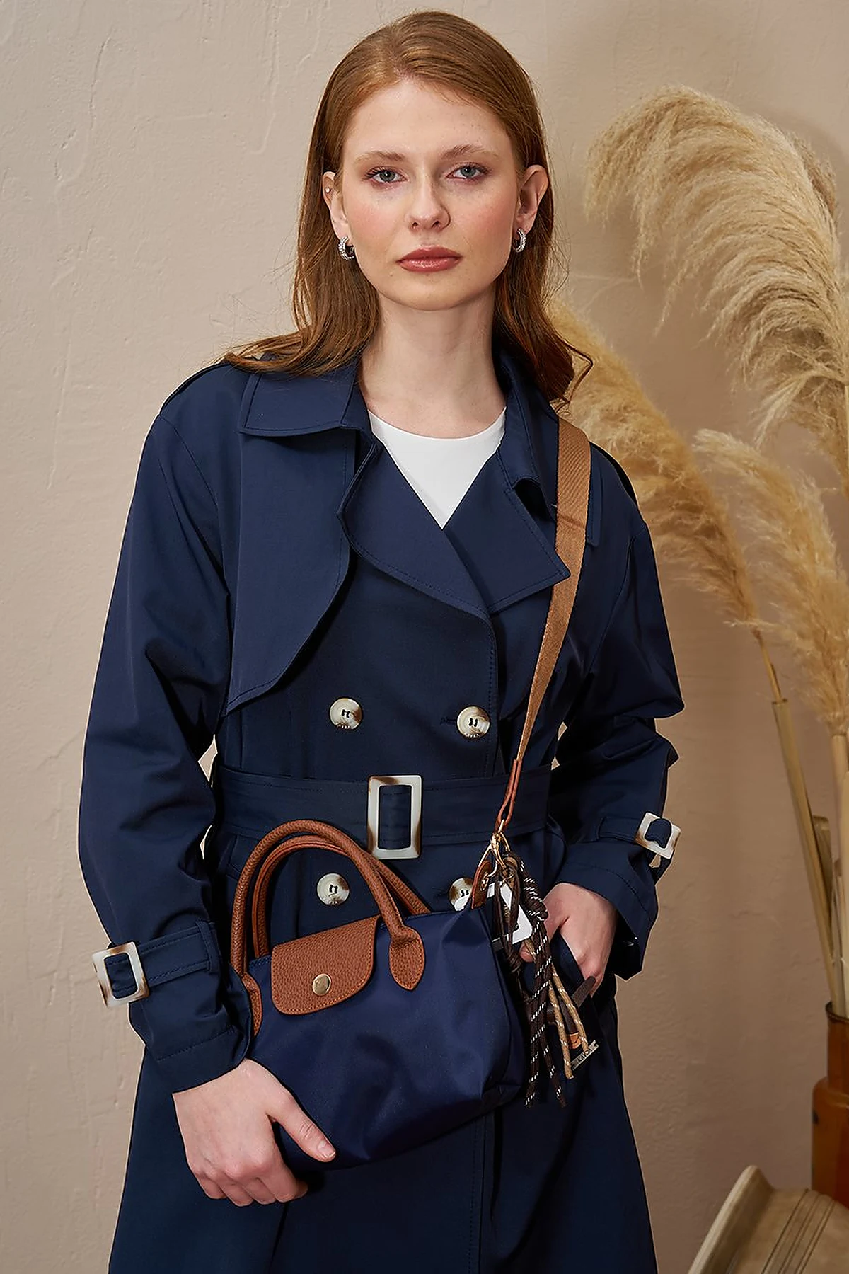 Medium Fabric Bag Navy