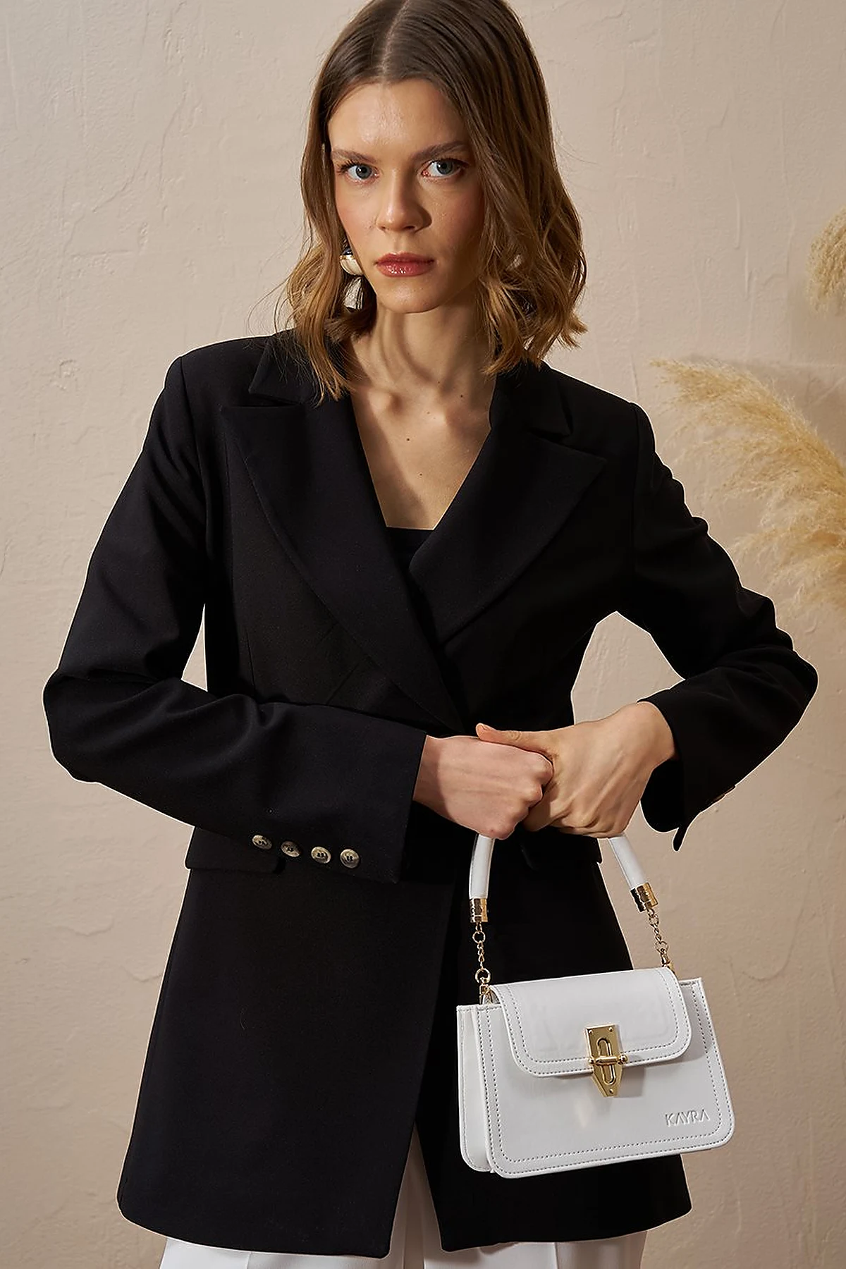 Metal Accessory Shoulder Bag Optical White