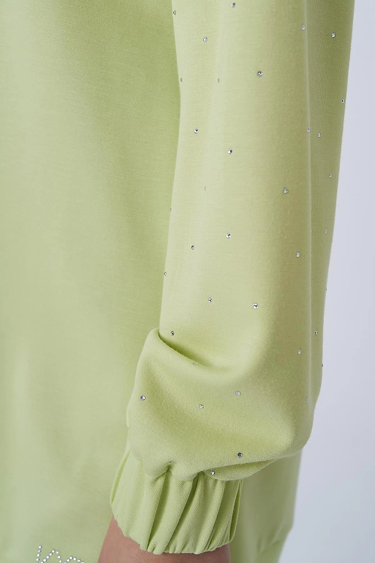 Hotfix Printed Scuba Sweatshirt in Lime