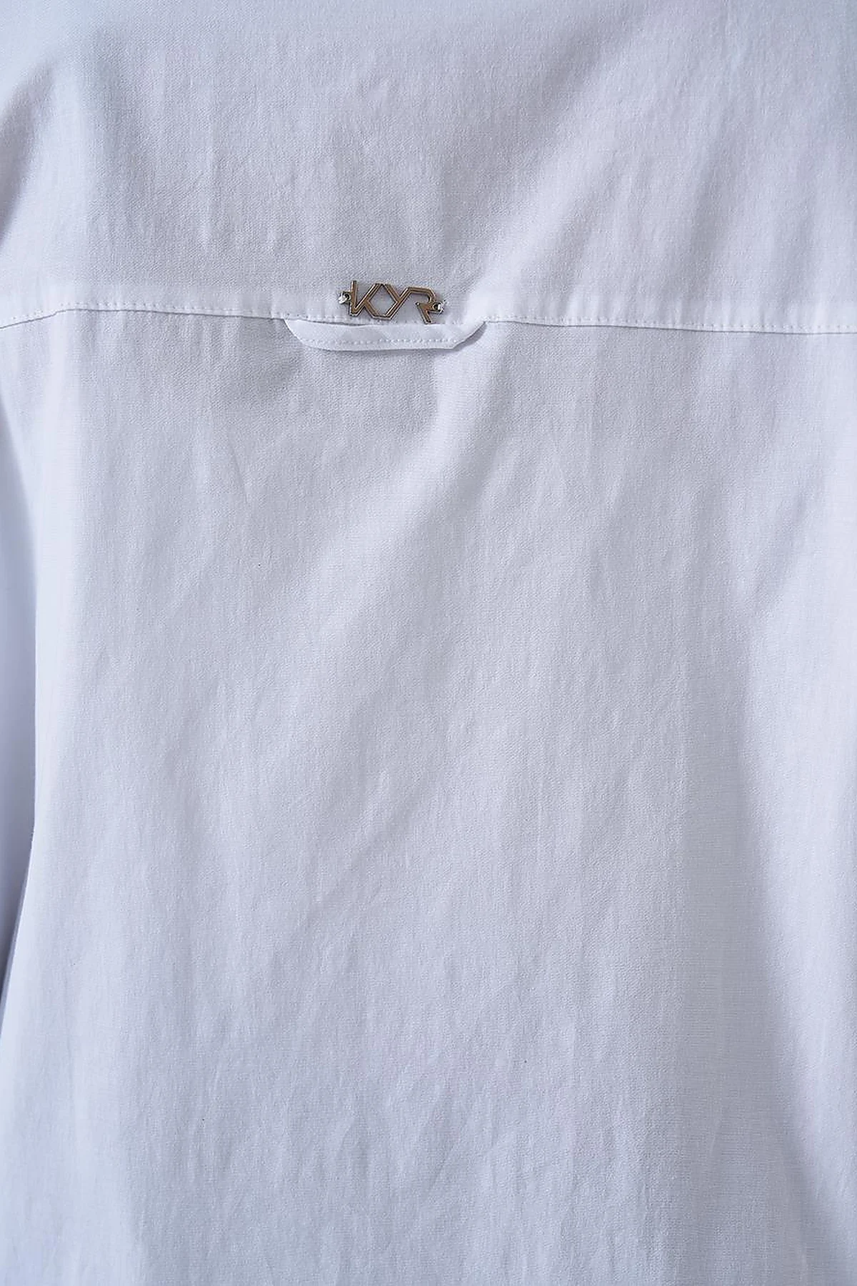 Glitter Detailed Cotton Tunic Optical White