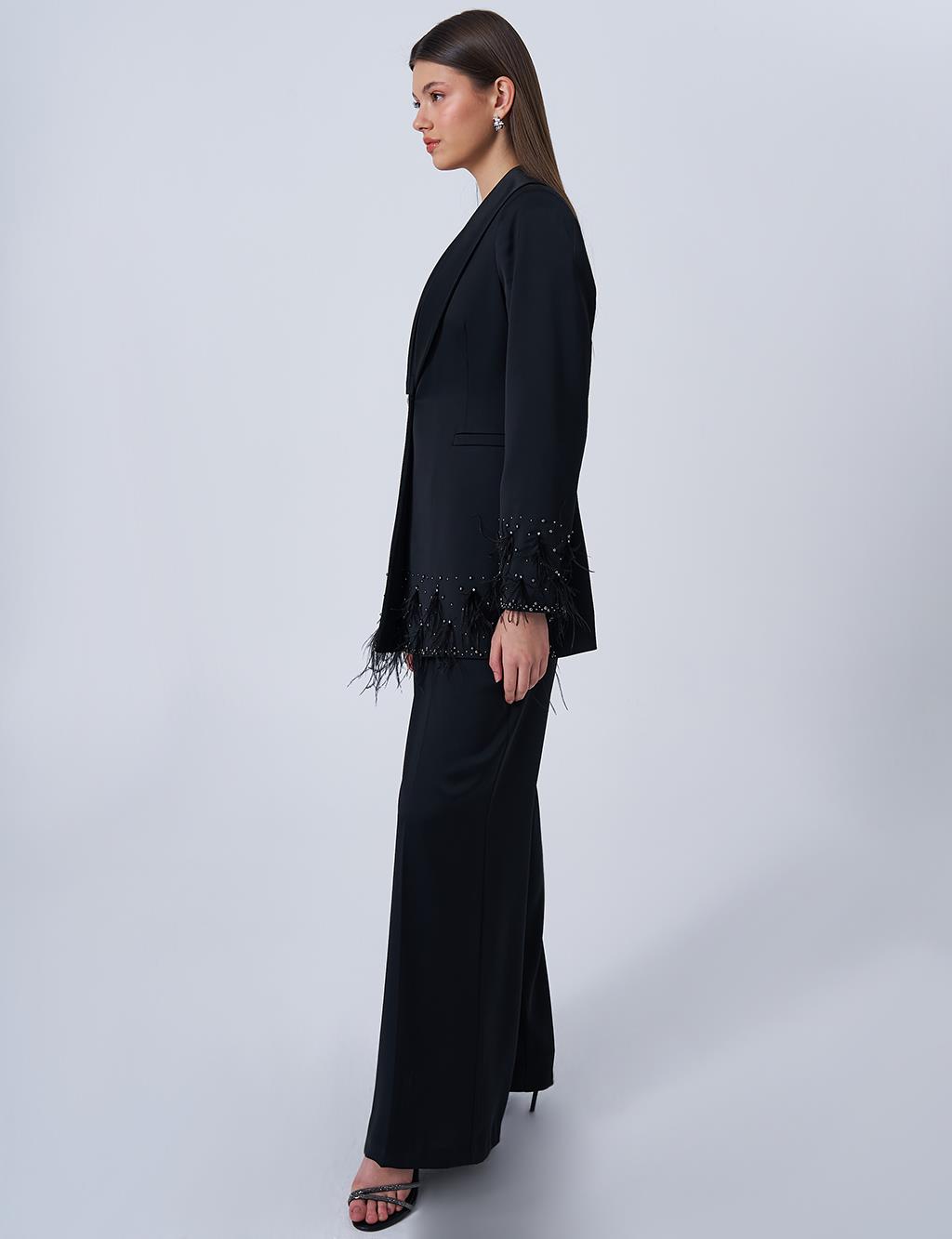 Otris Satin Two-Piece Suit Black