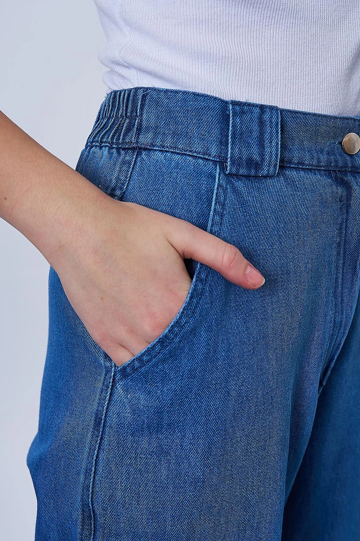 Carrot Cut Denim Pants Indigo