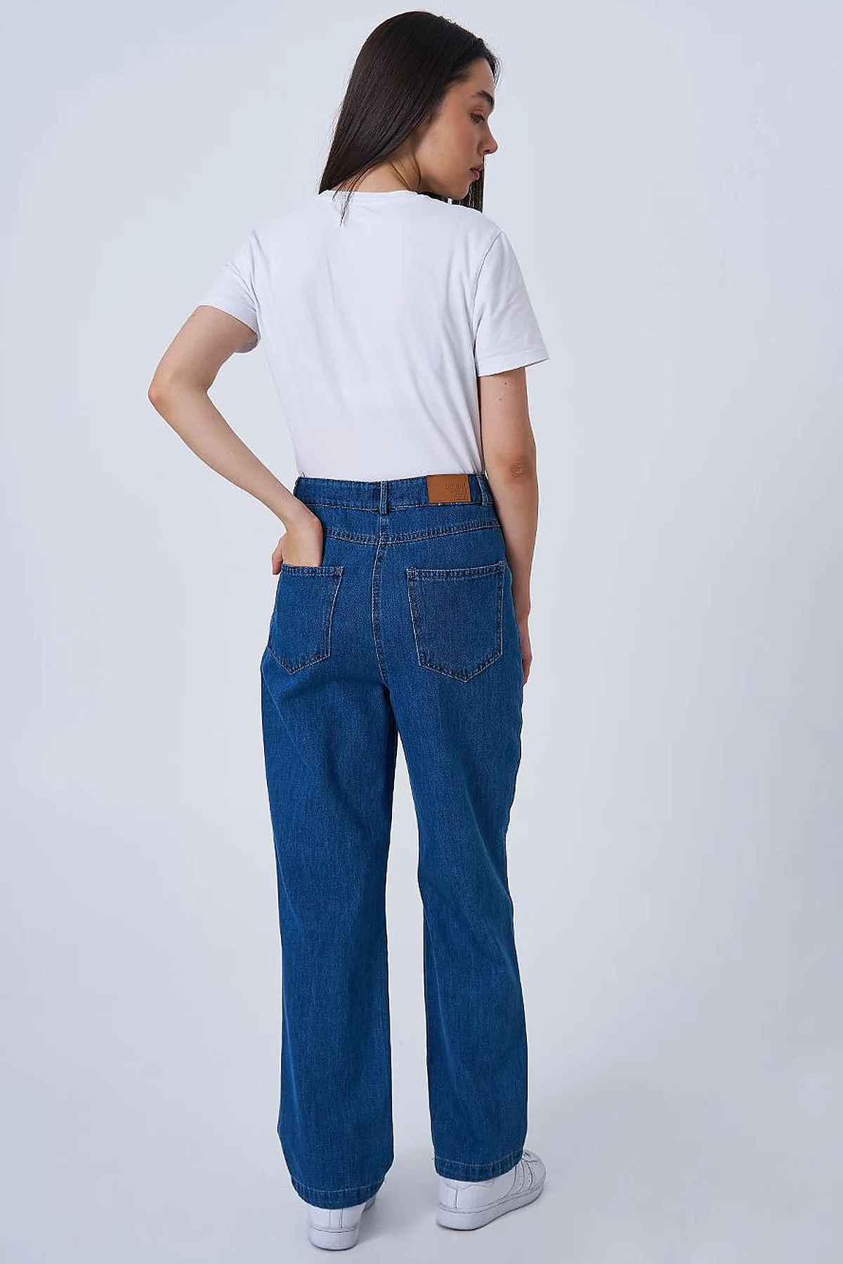 Wide Leg Denim Pants Indigo