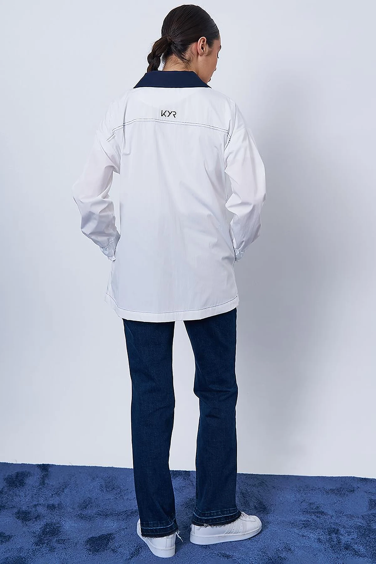 Topstitched Jacket Optical White