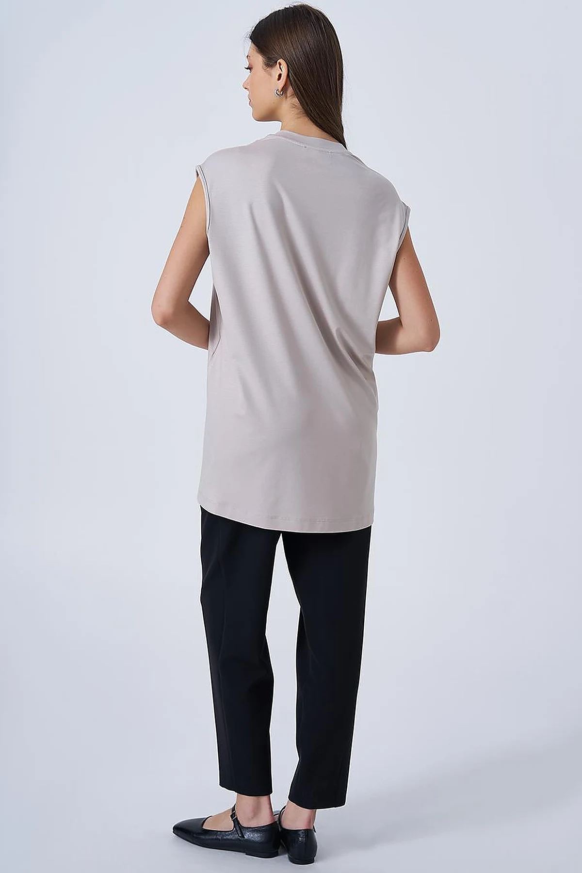 Crew Neck Knit T-shirt Stone