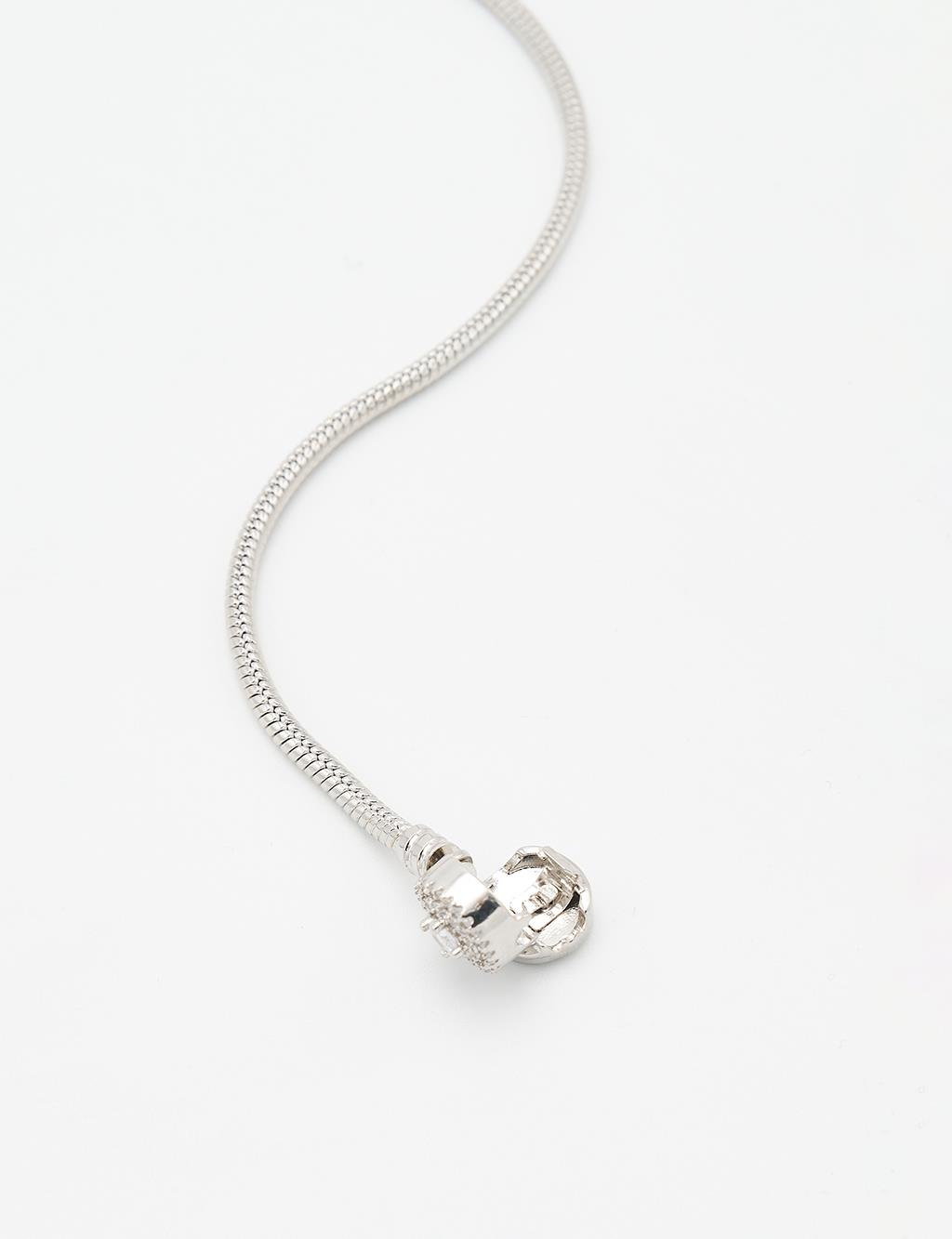 Sparkling Stone Detailed Bracelet Silver