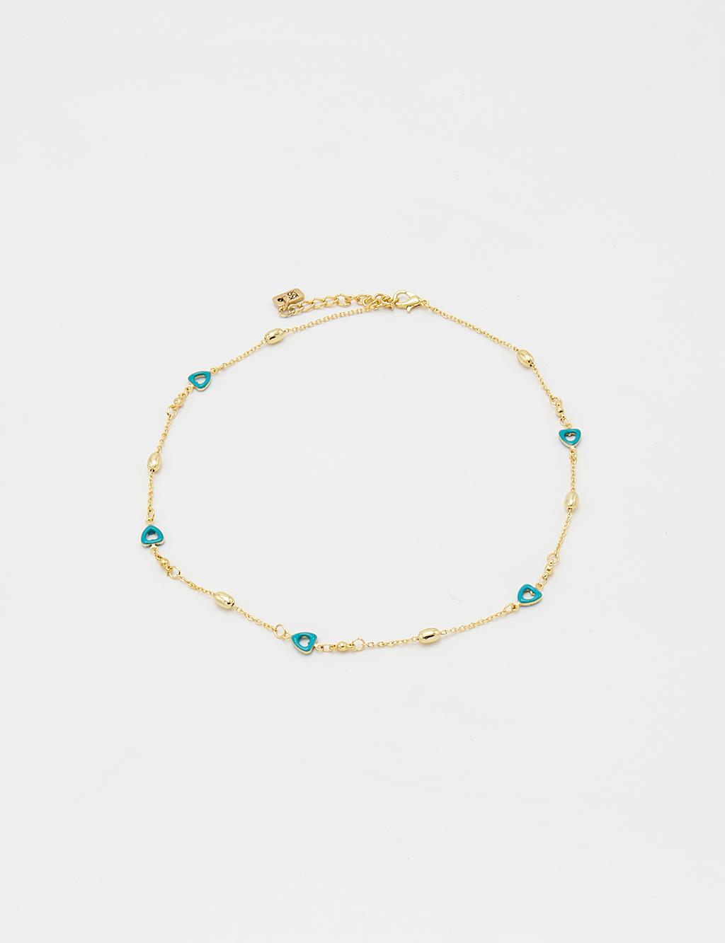 Çoklu Minimalist Figürlü Kolye Gold