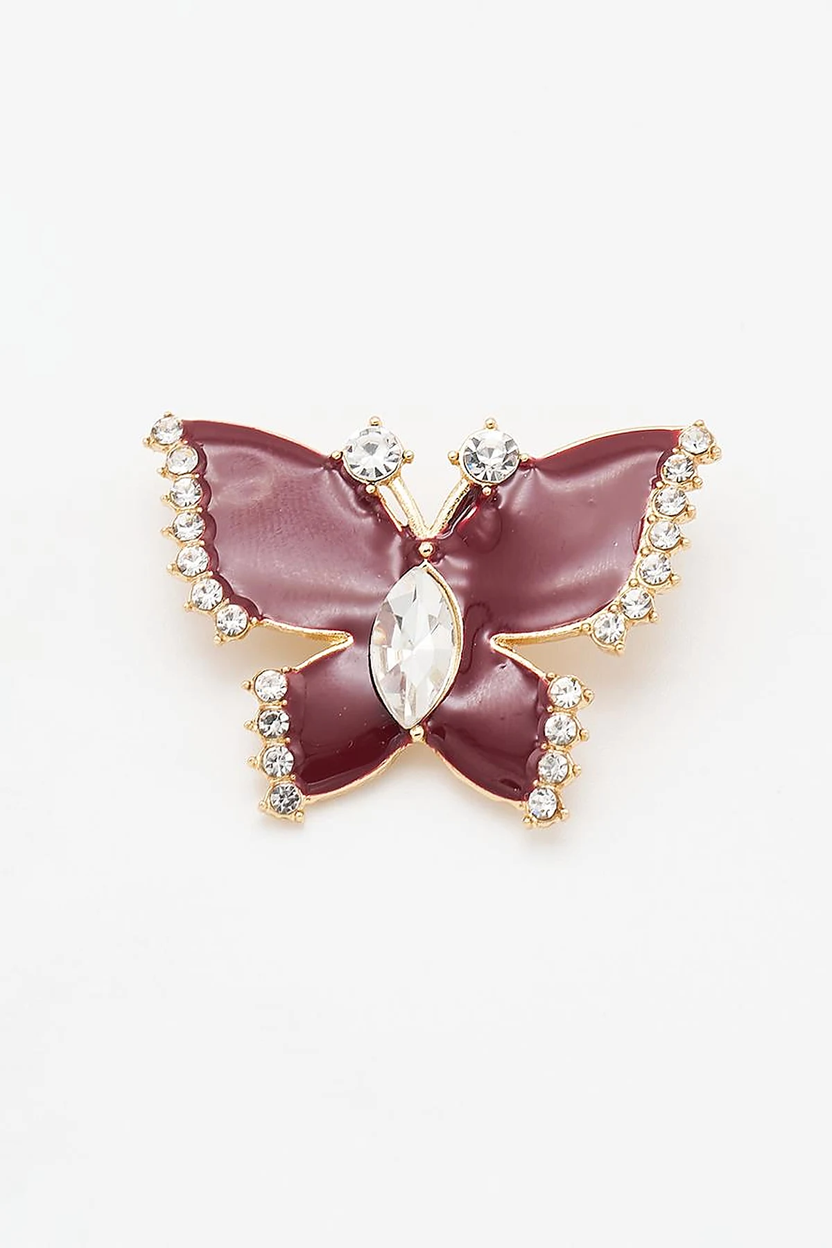 Butterfly Shaped Brooch Gold