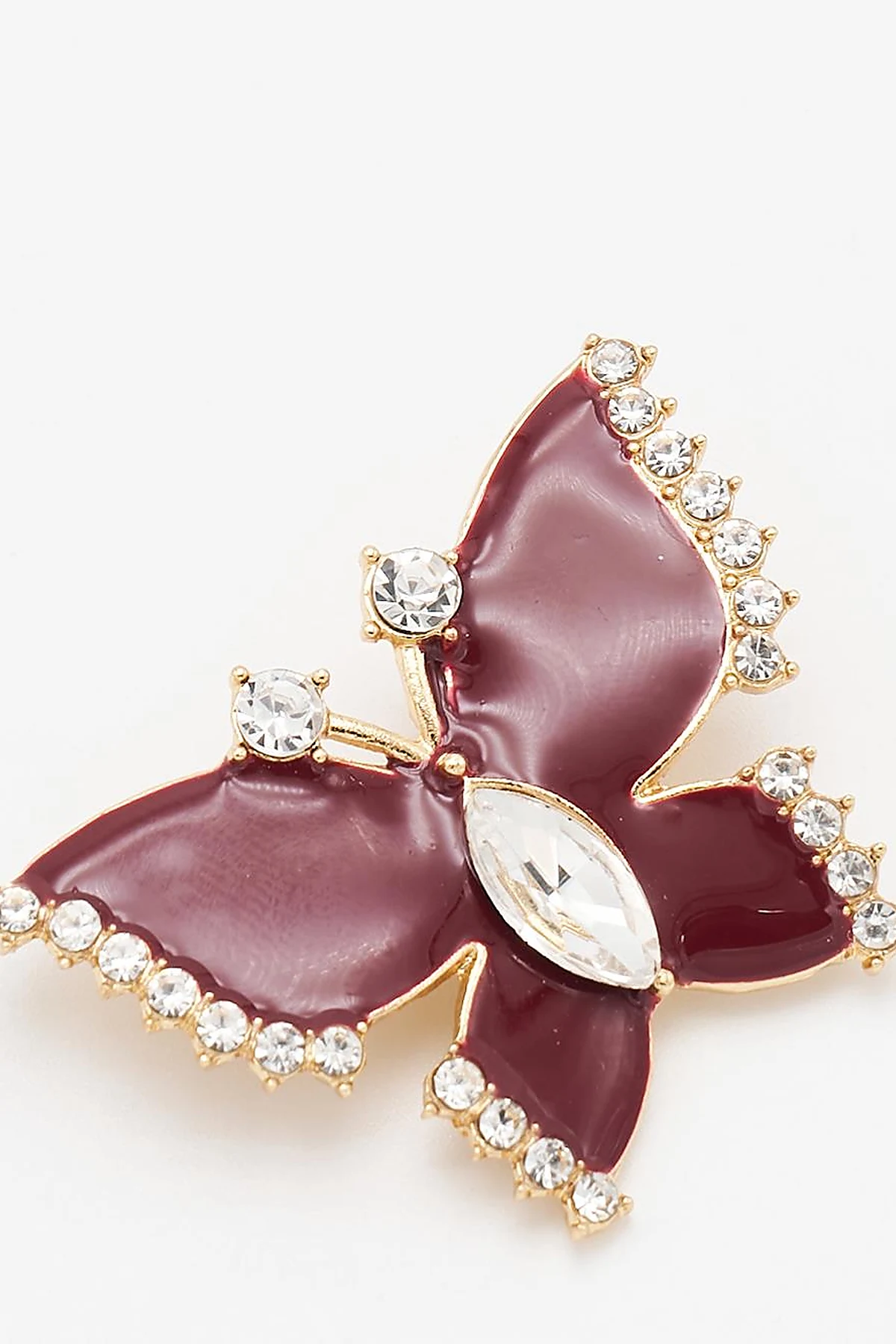 Butterfly Shaped Brooch Gold