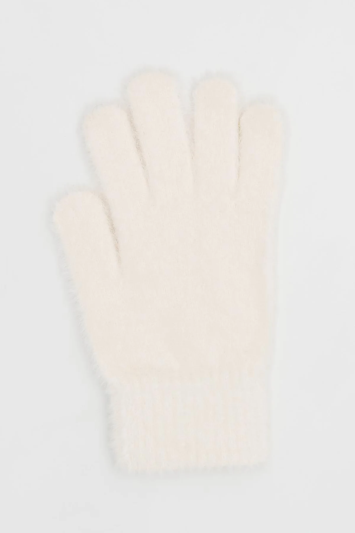 Plush Gloves Ecru
