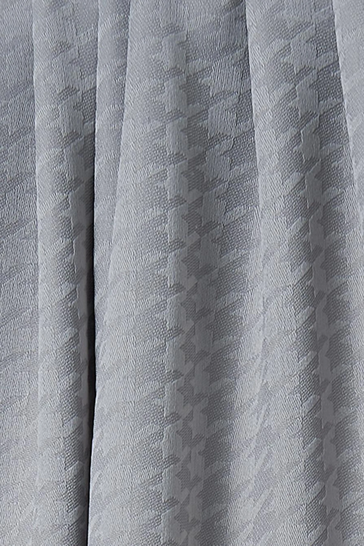 Mini Houndstooth Pattern Scarf Gray