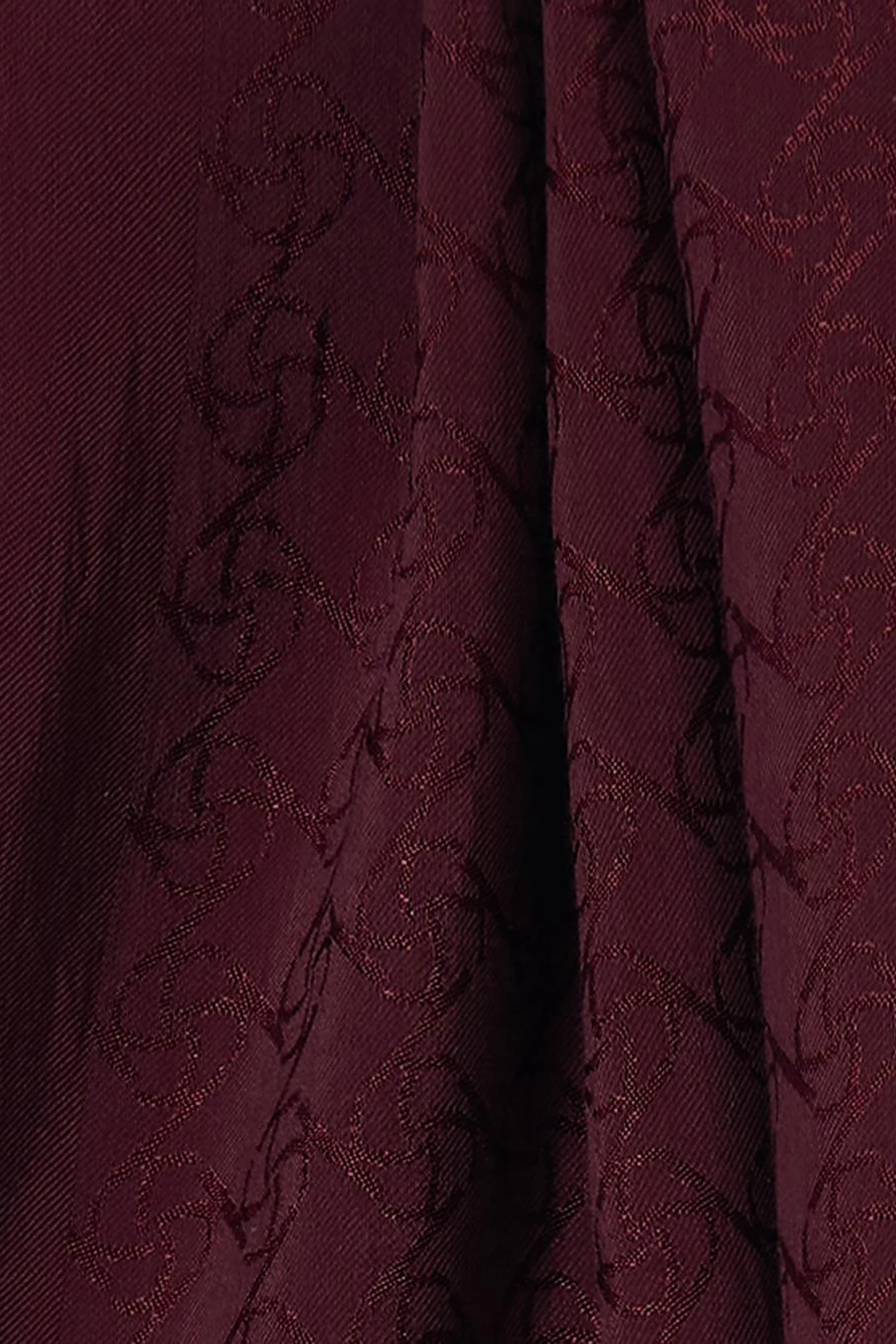 Cotton Blend Natural Shawl Burgundy