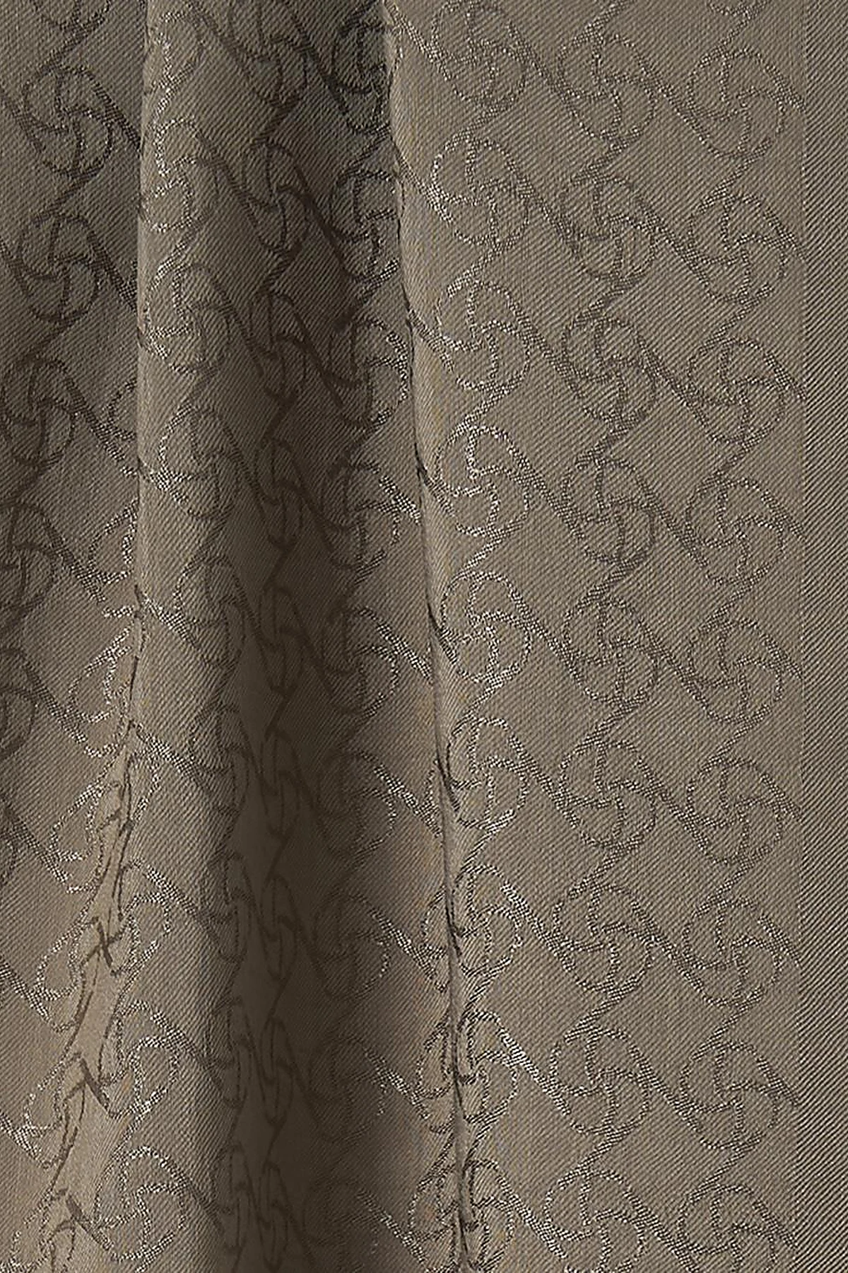 Cotton Blend Natural Shawl Khaki
