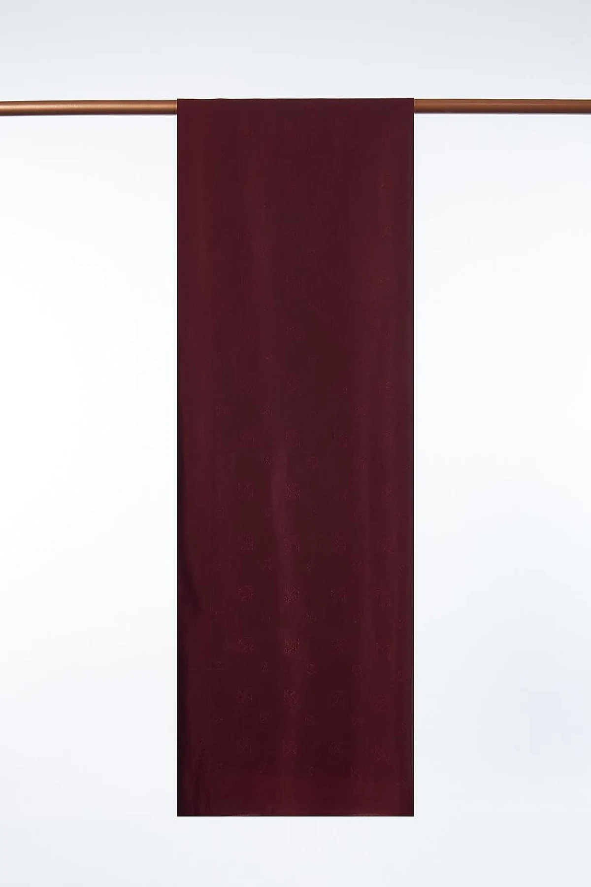 Cotton Blend Logo Shawl Burgundy