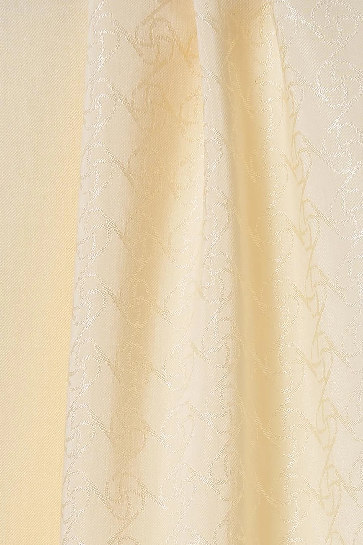 Cotton Blend Natural Shawl Cream