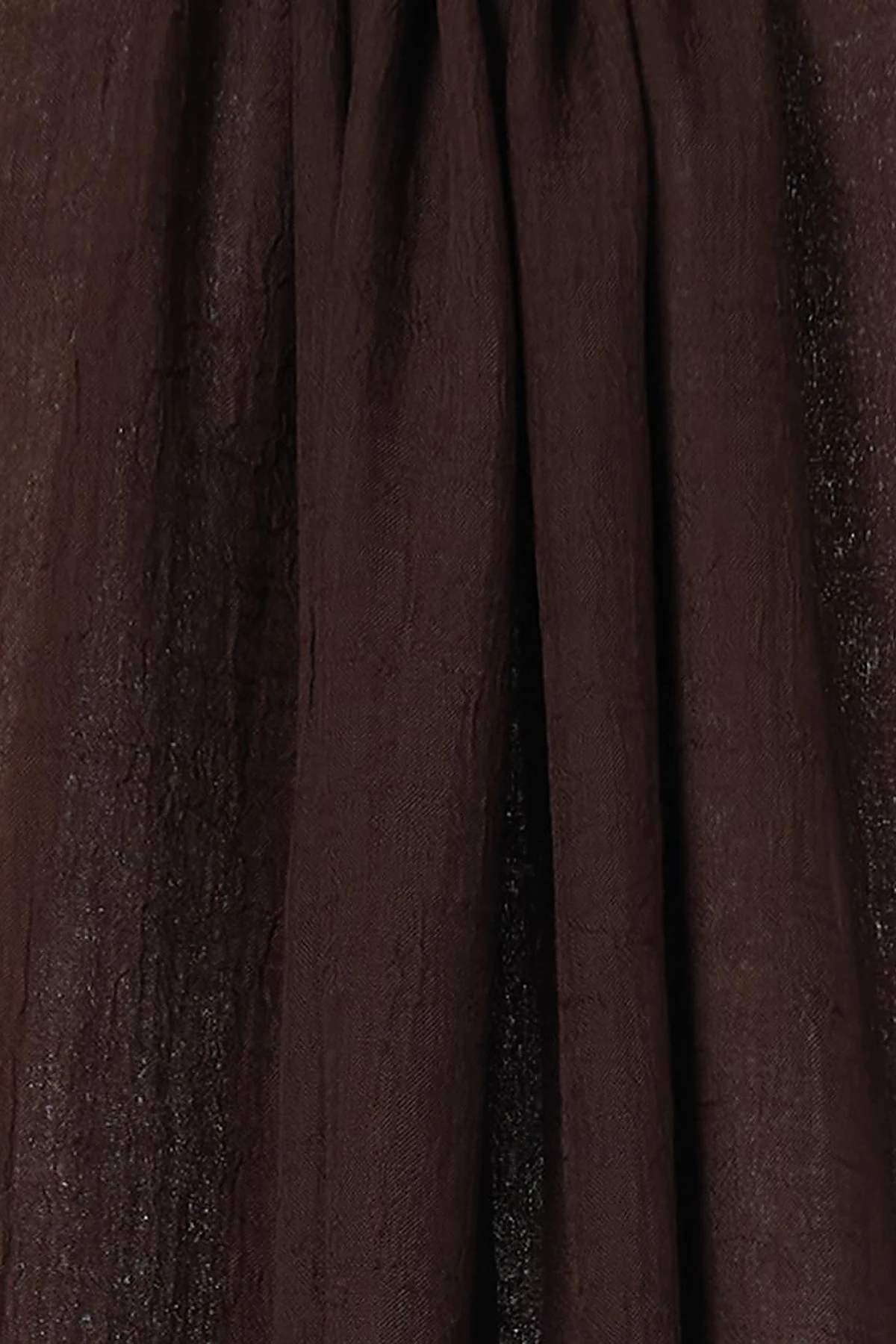 Crinkle Scarf Dark Brown