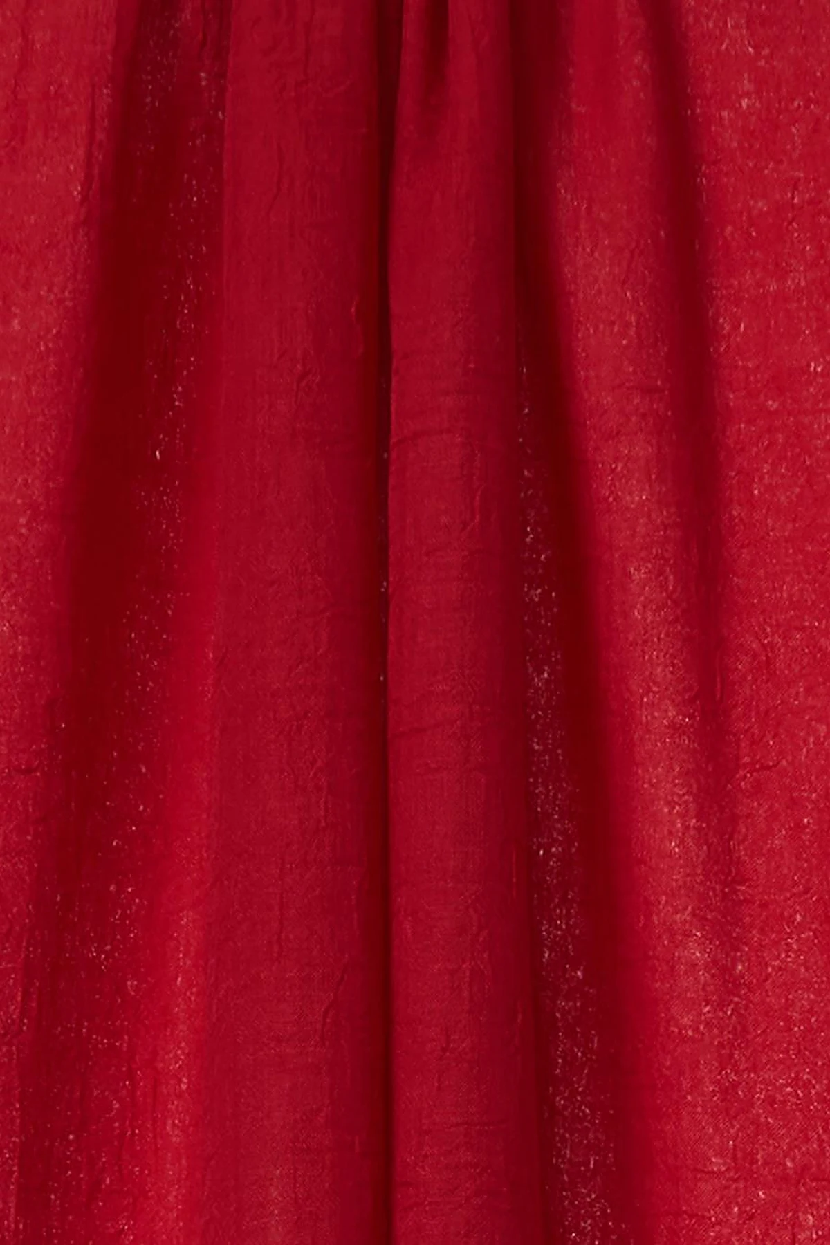 Crinkle Scarf Red