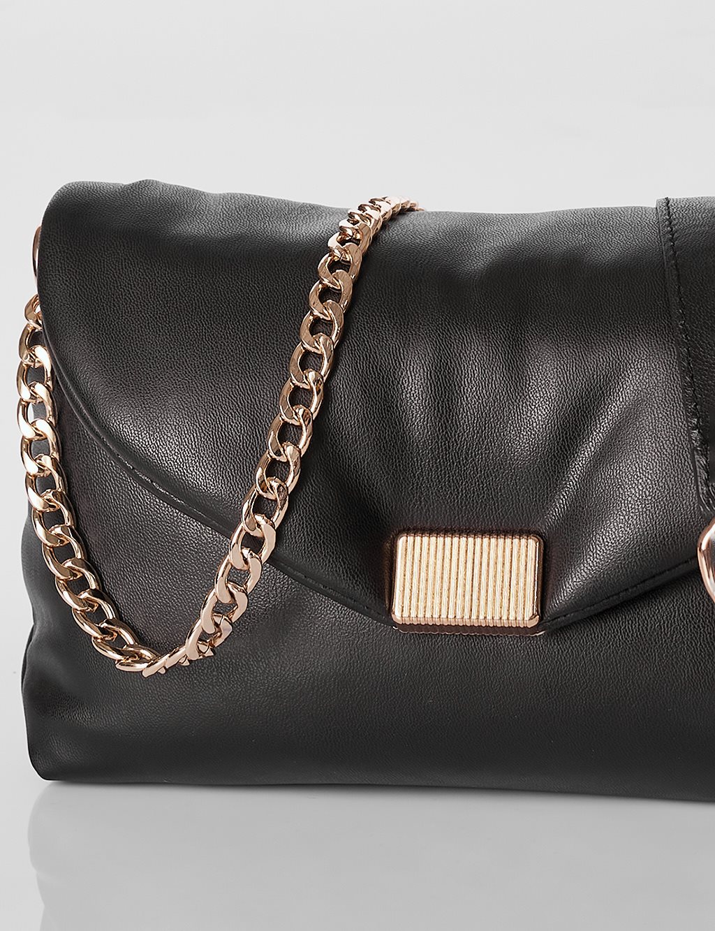 Buckle Shoulder Bag Black