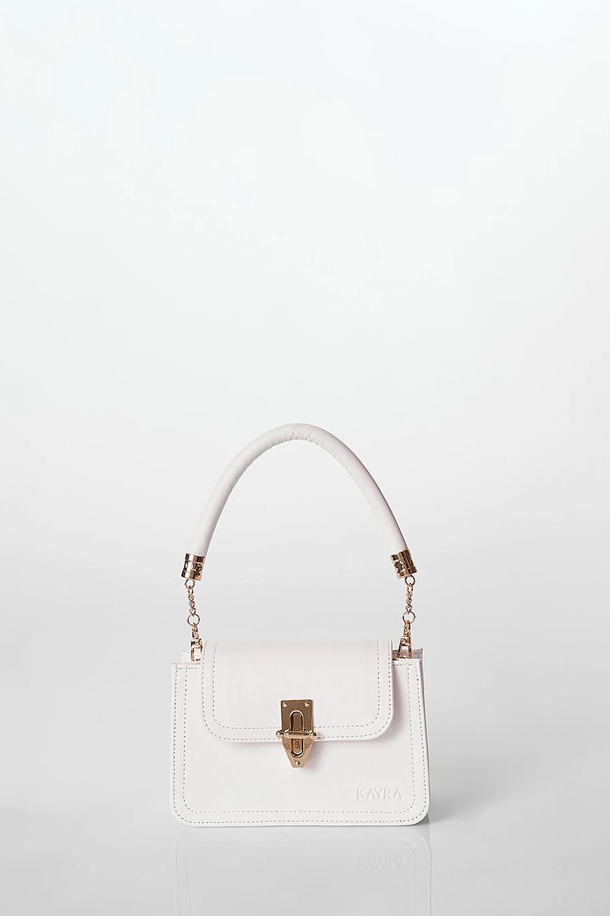 Metal Accessory Shoulder Bag Optical White