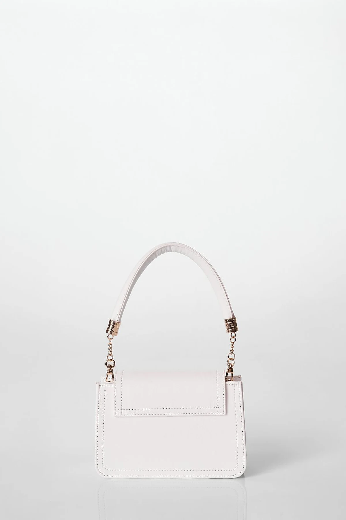 Metal Accessory Shoulder Bag Optical White