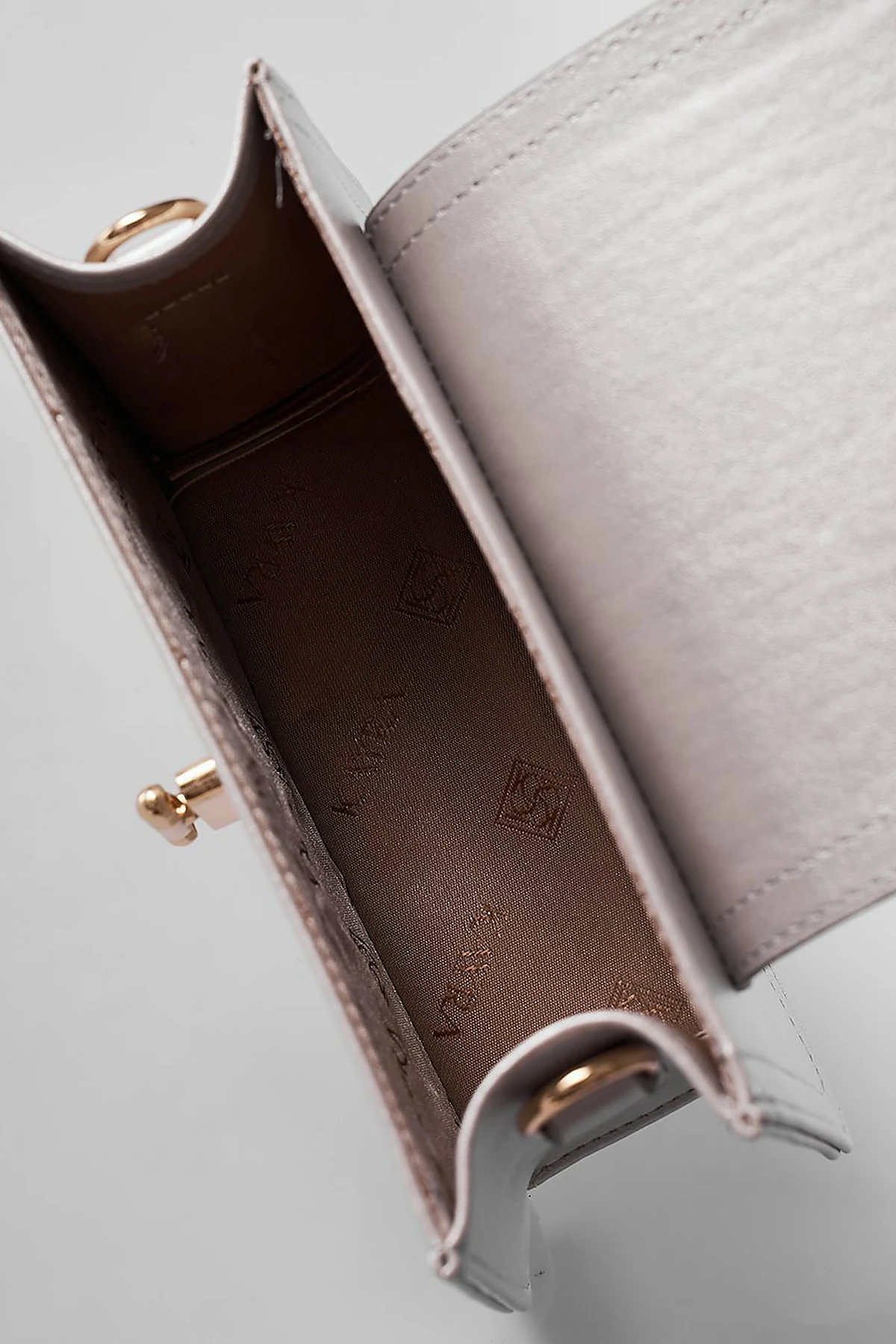 Metal Accessory Shoulder Bag Silver