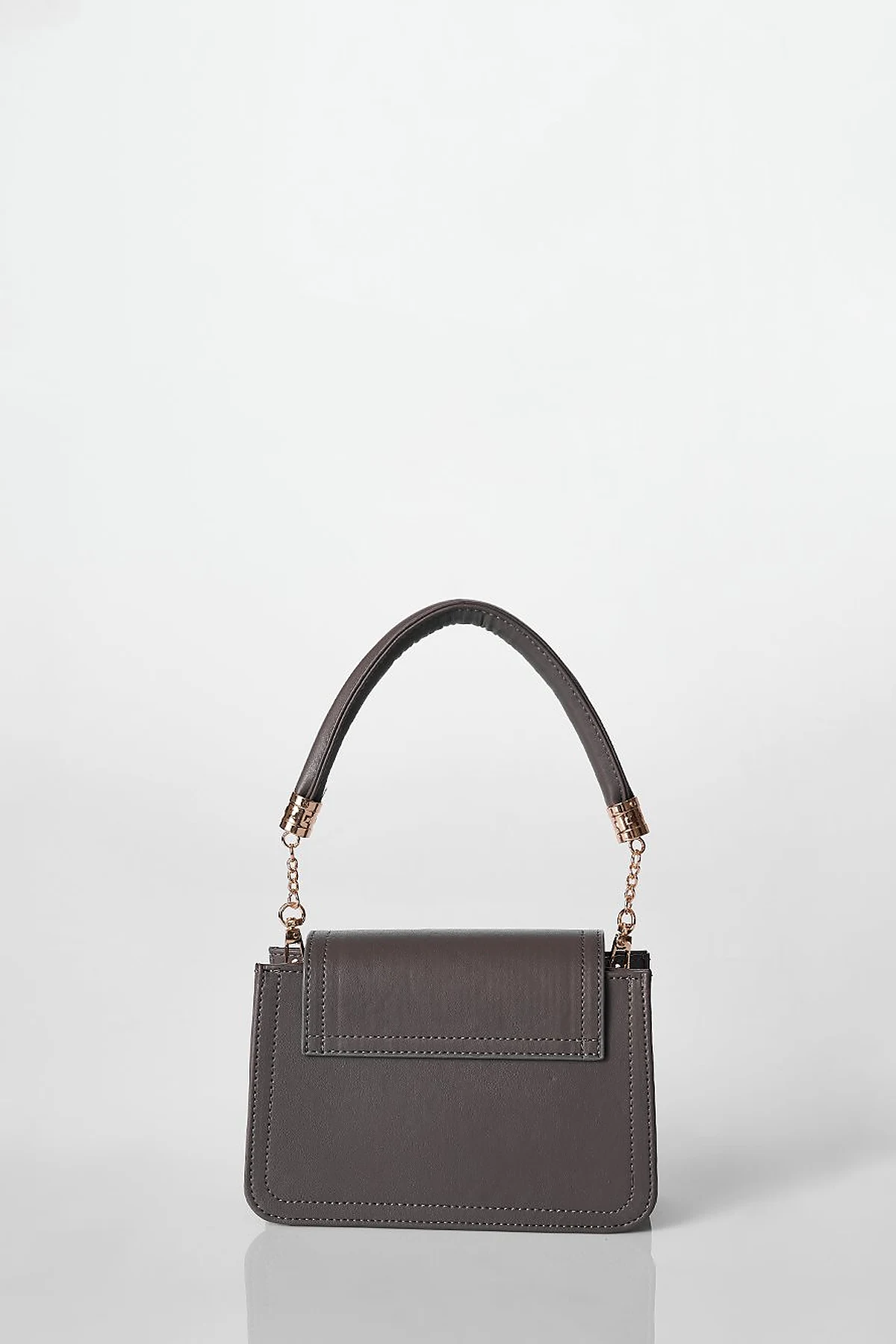 Metal Accessory Shoulder Bag Anthracite