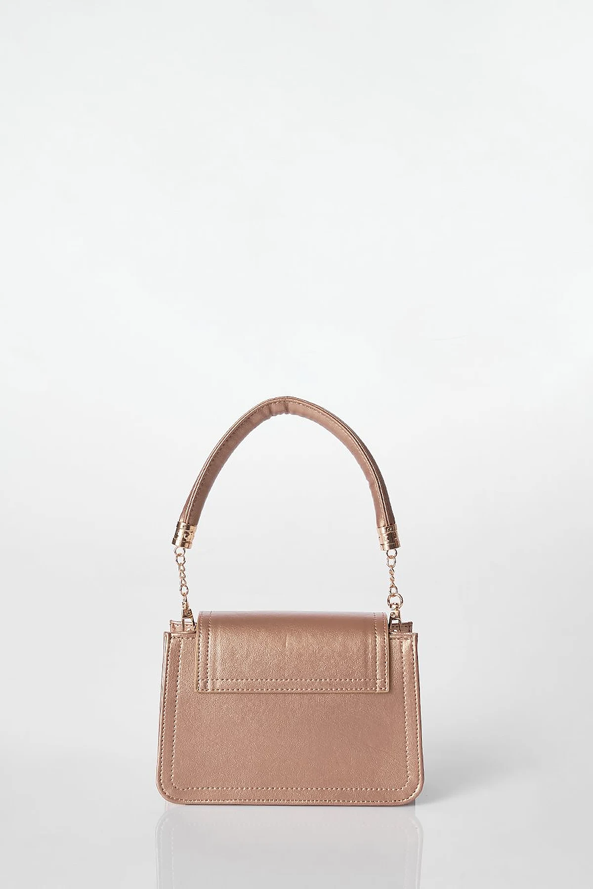 Metal Accessory Shoulder Bag Gold