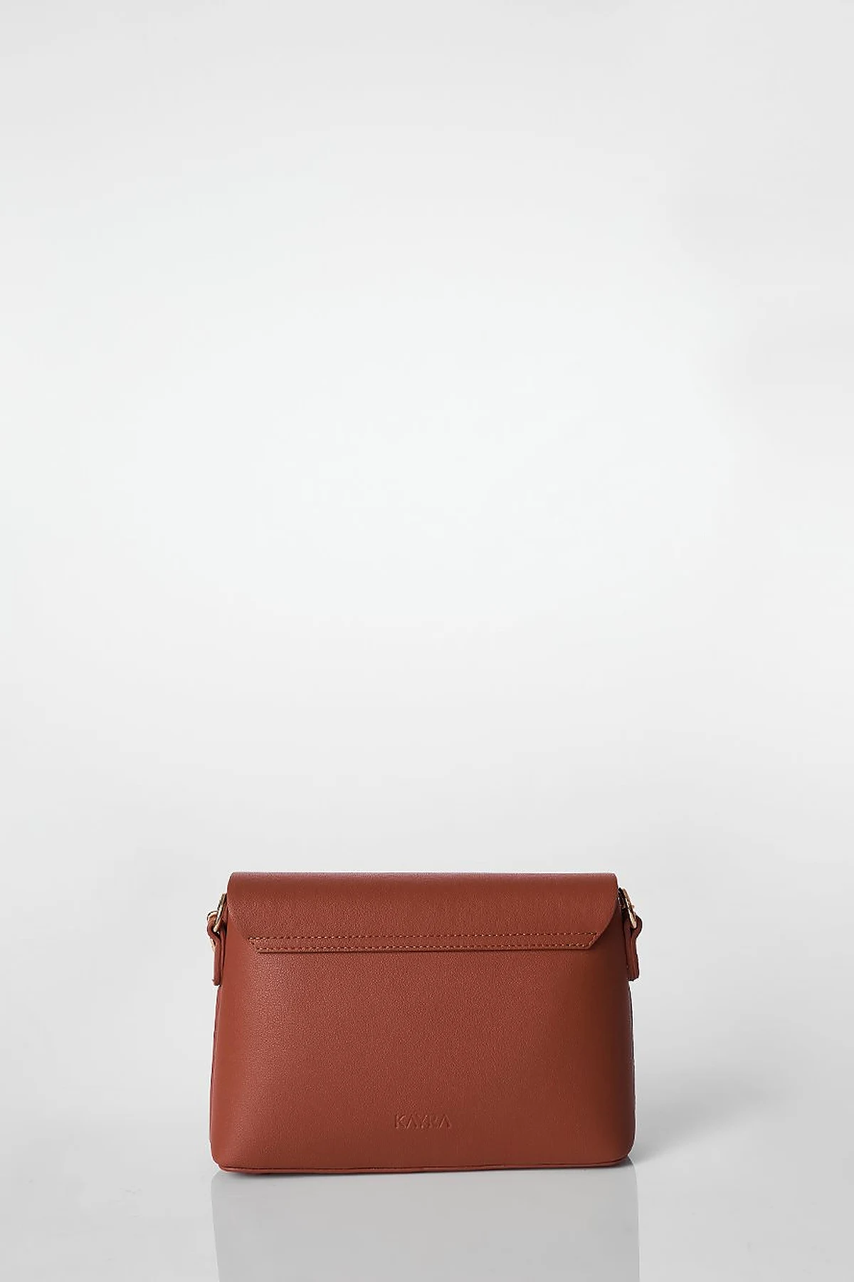 Flap Baguette Bag Tan