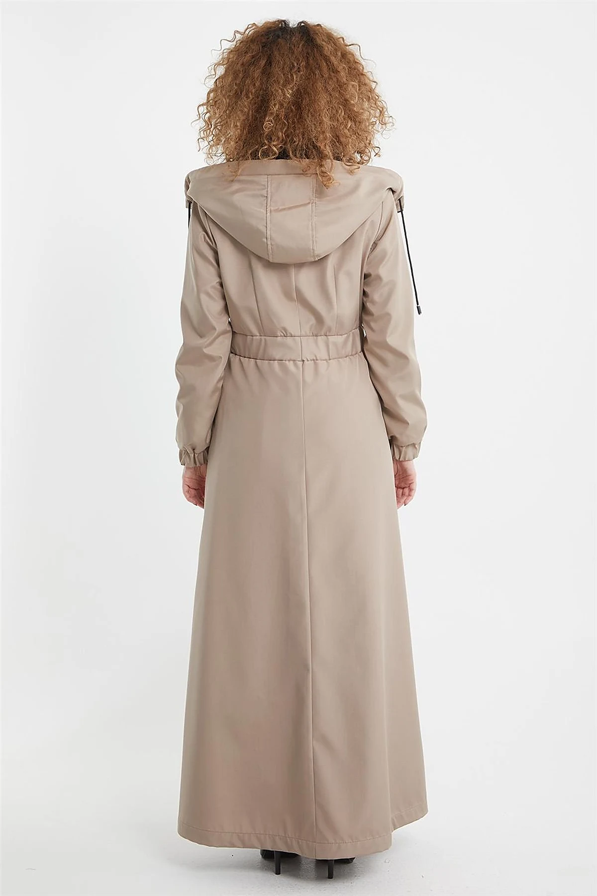 Plush Detailed Overcoat in Stone 