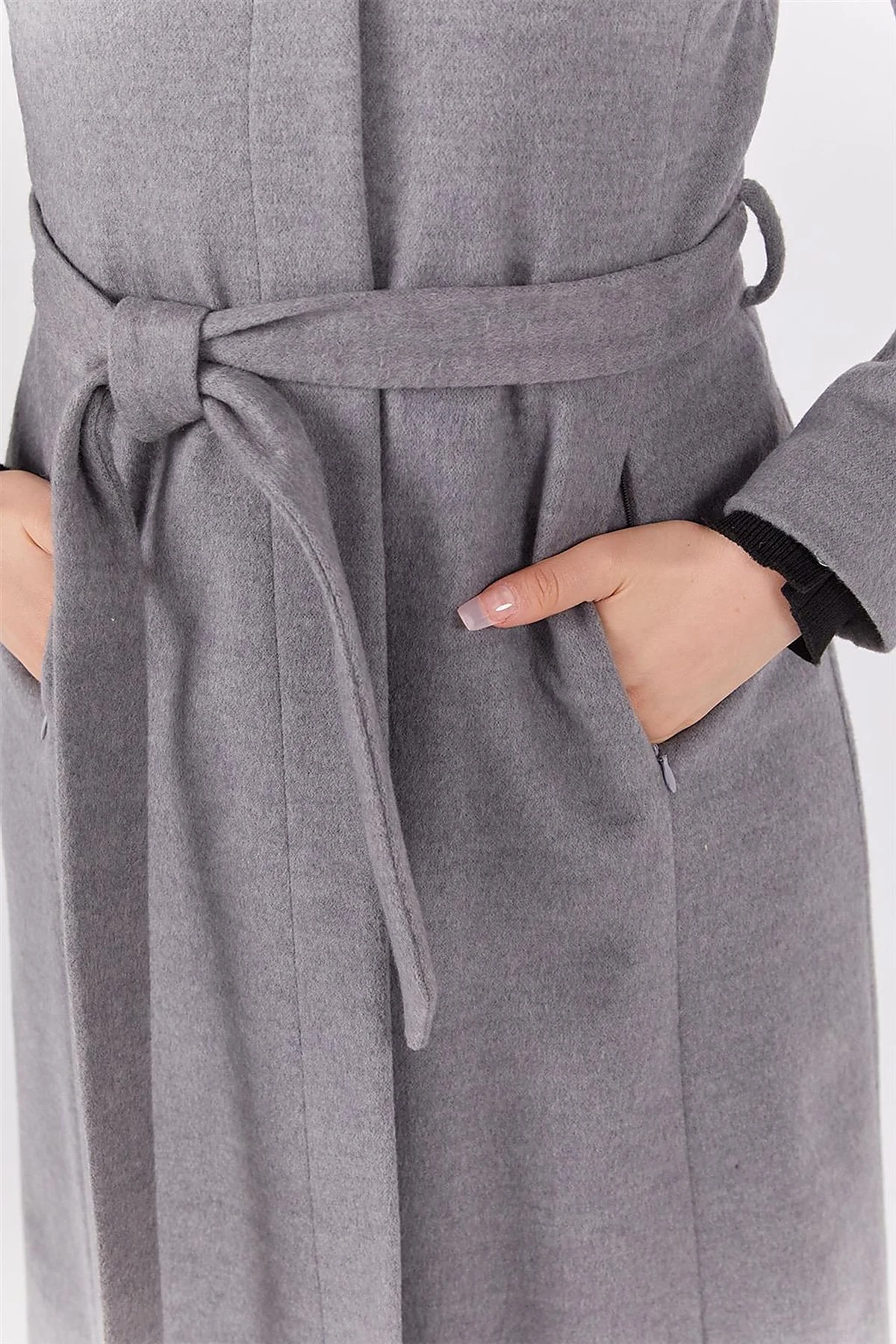 Hooded Coat Gray
