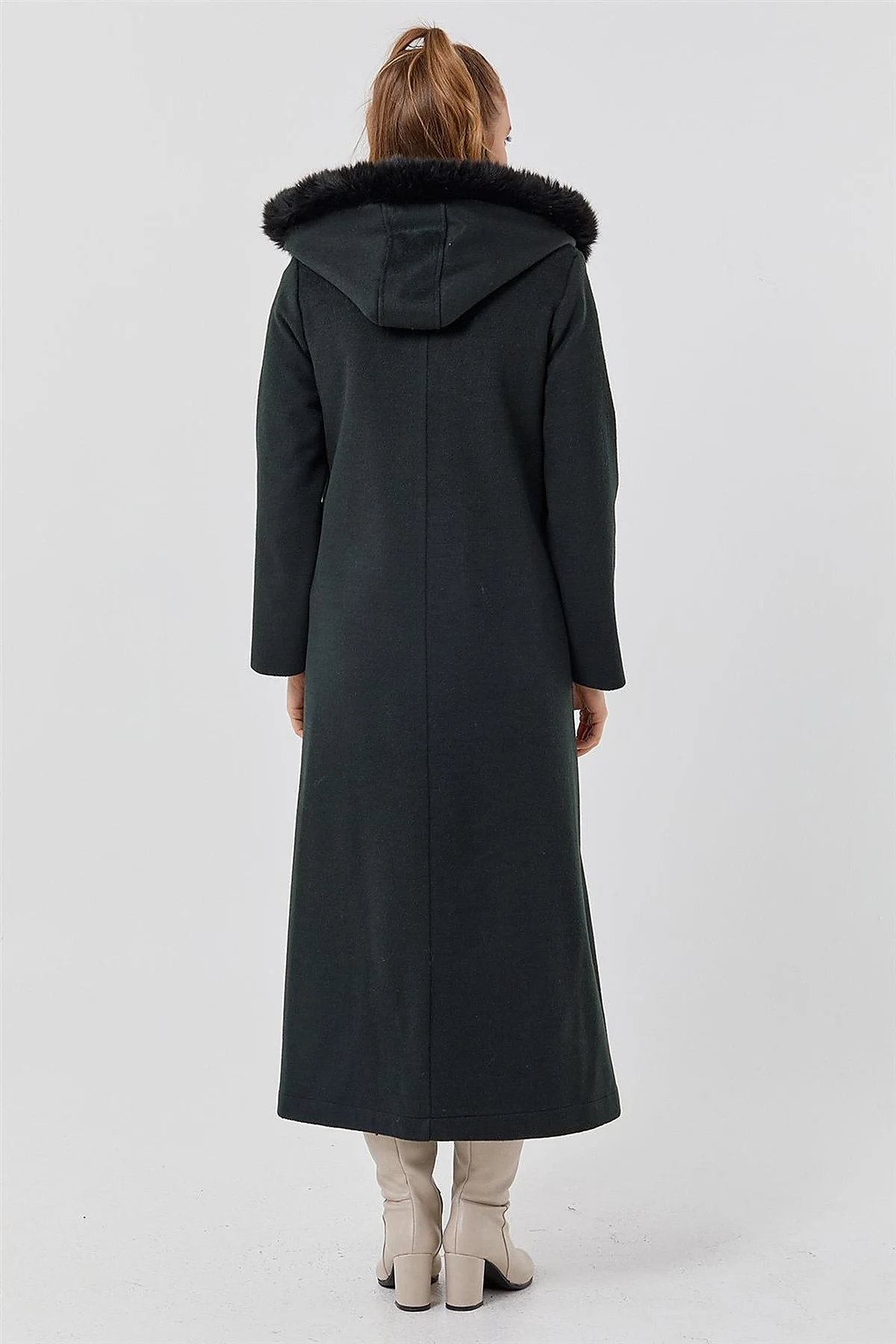 Reversible Hooded Coat Green