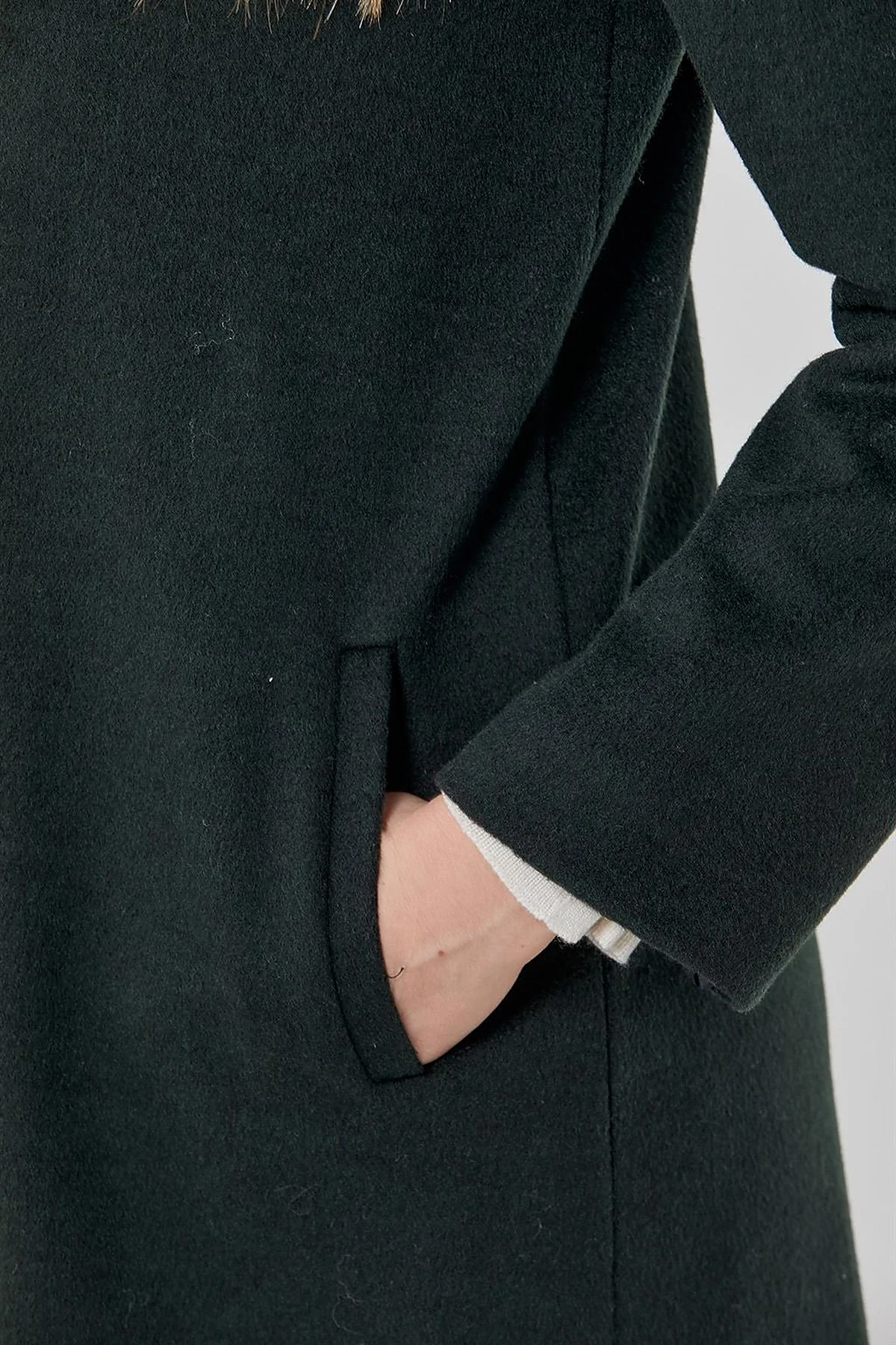 Reversible Hooded Coat Green