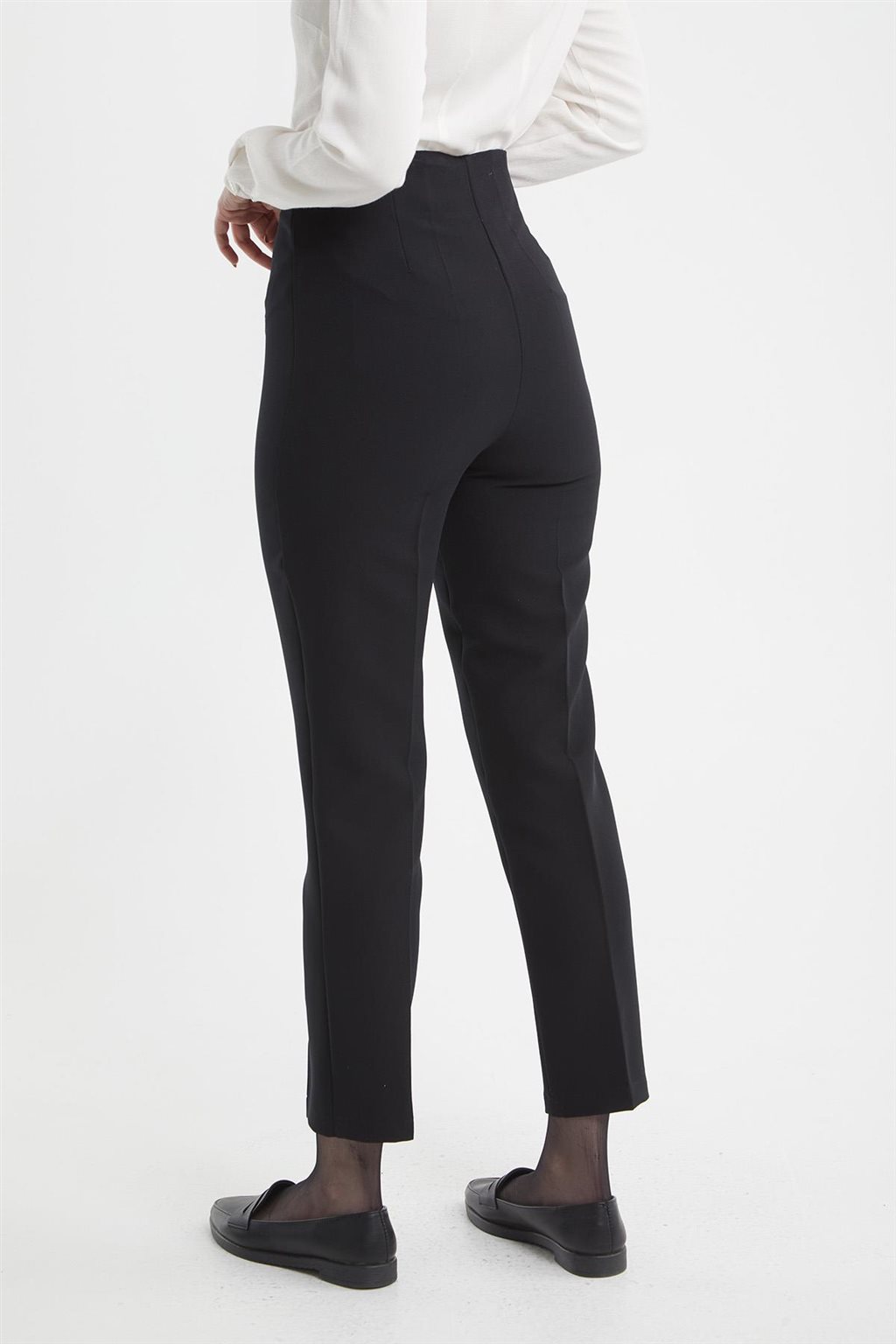 Ütü İzli Skinny Pantolon Siyah 