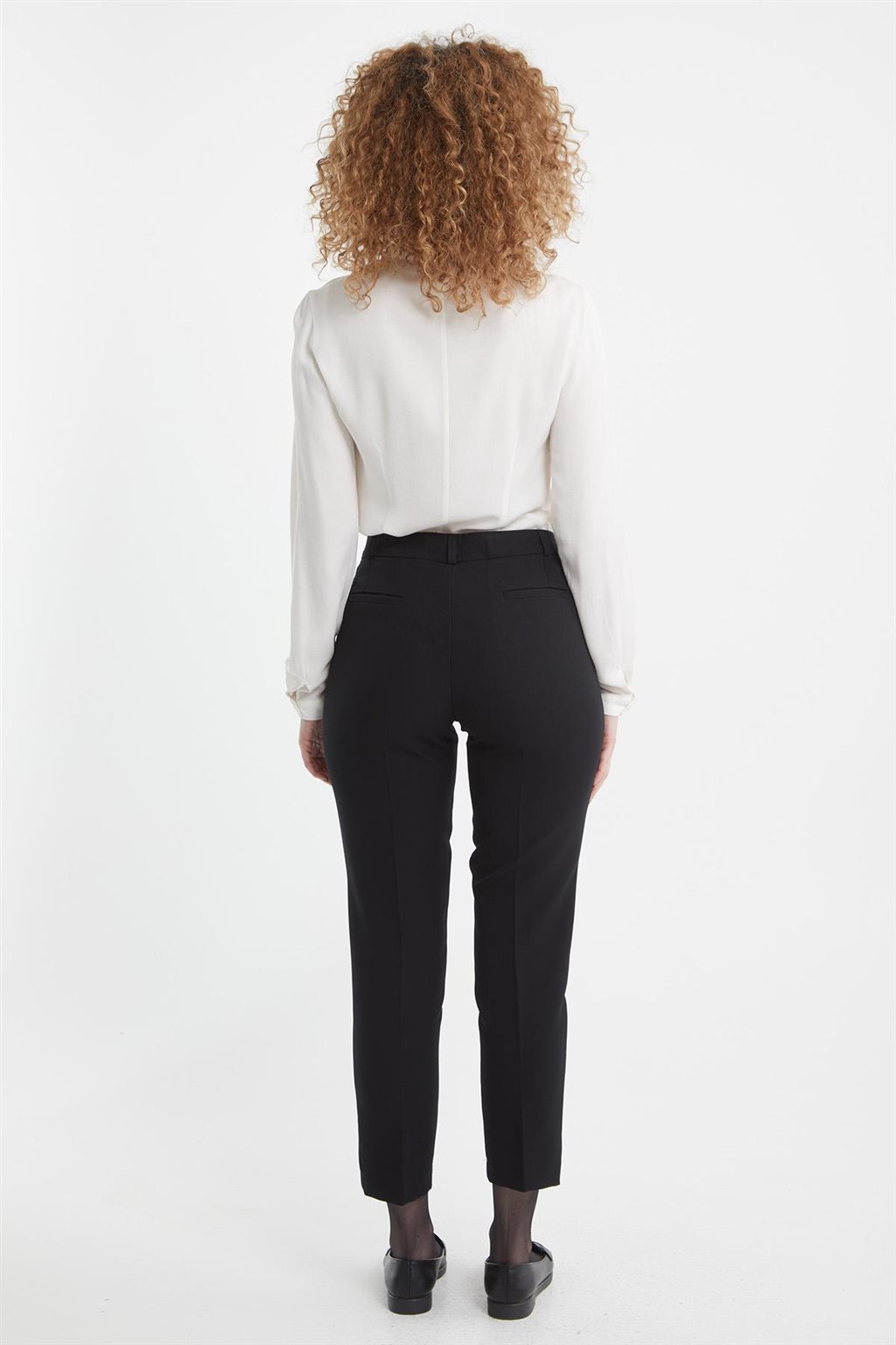 Yüksek Bel Skinny Pantolon Siyah 
